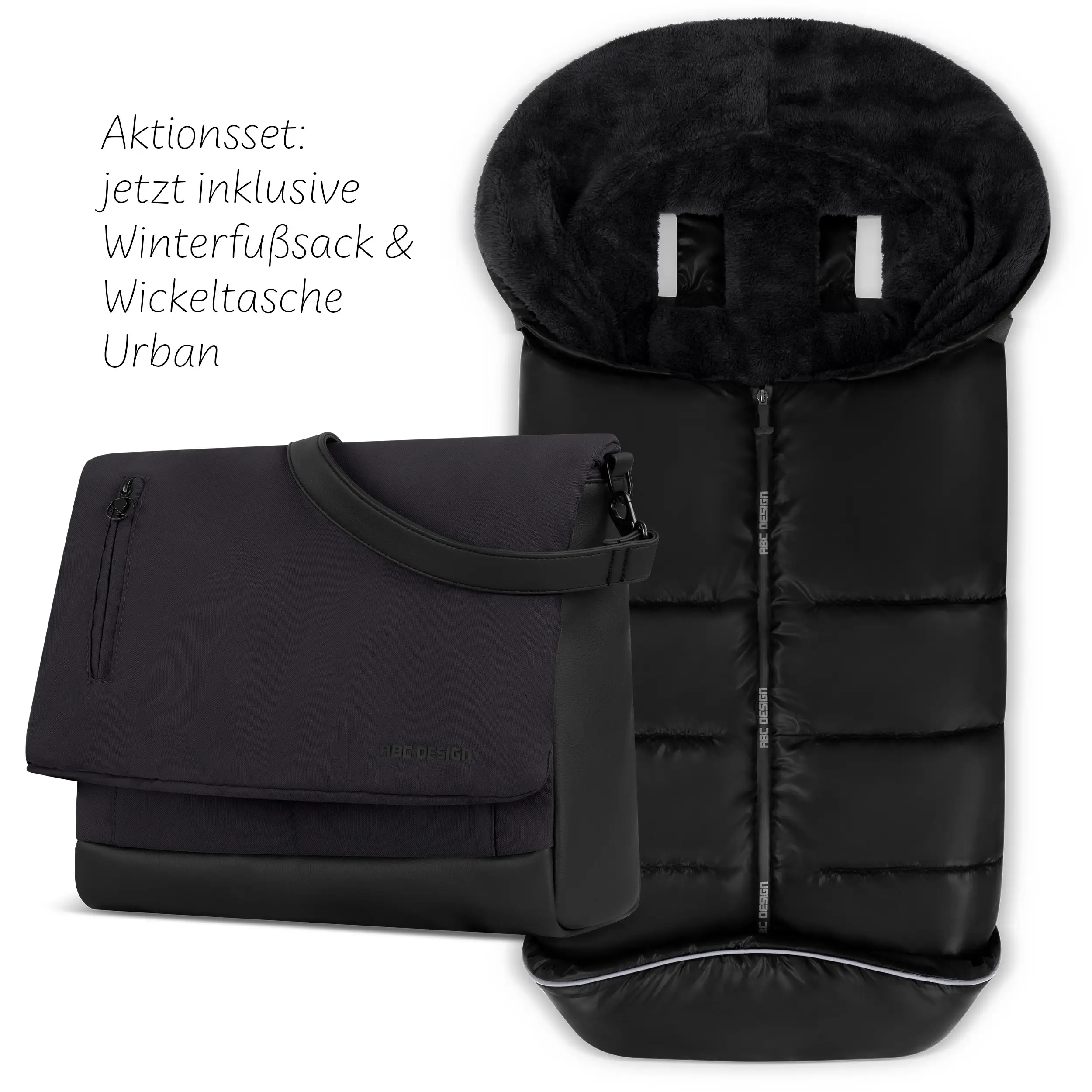 Kombi-Kinderwagen Salsa 5 Air inkl. Winterfußsack & Wickeltasche - Coal