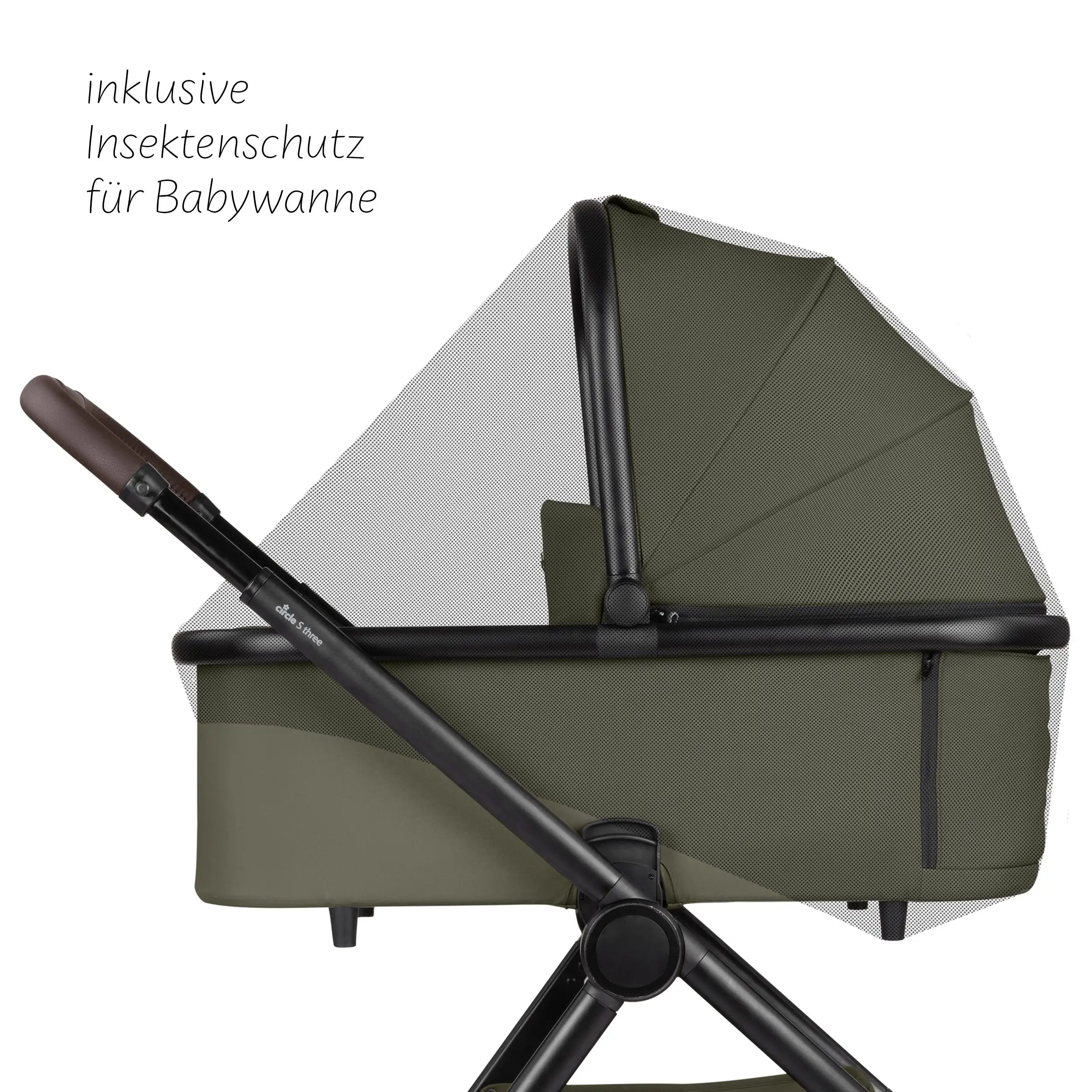 Zubehör Set Kinderwagen - Wickeltasche, Winterfußsack, Regenschutz & Moskitonetz - Wheat