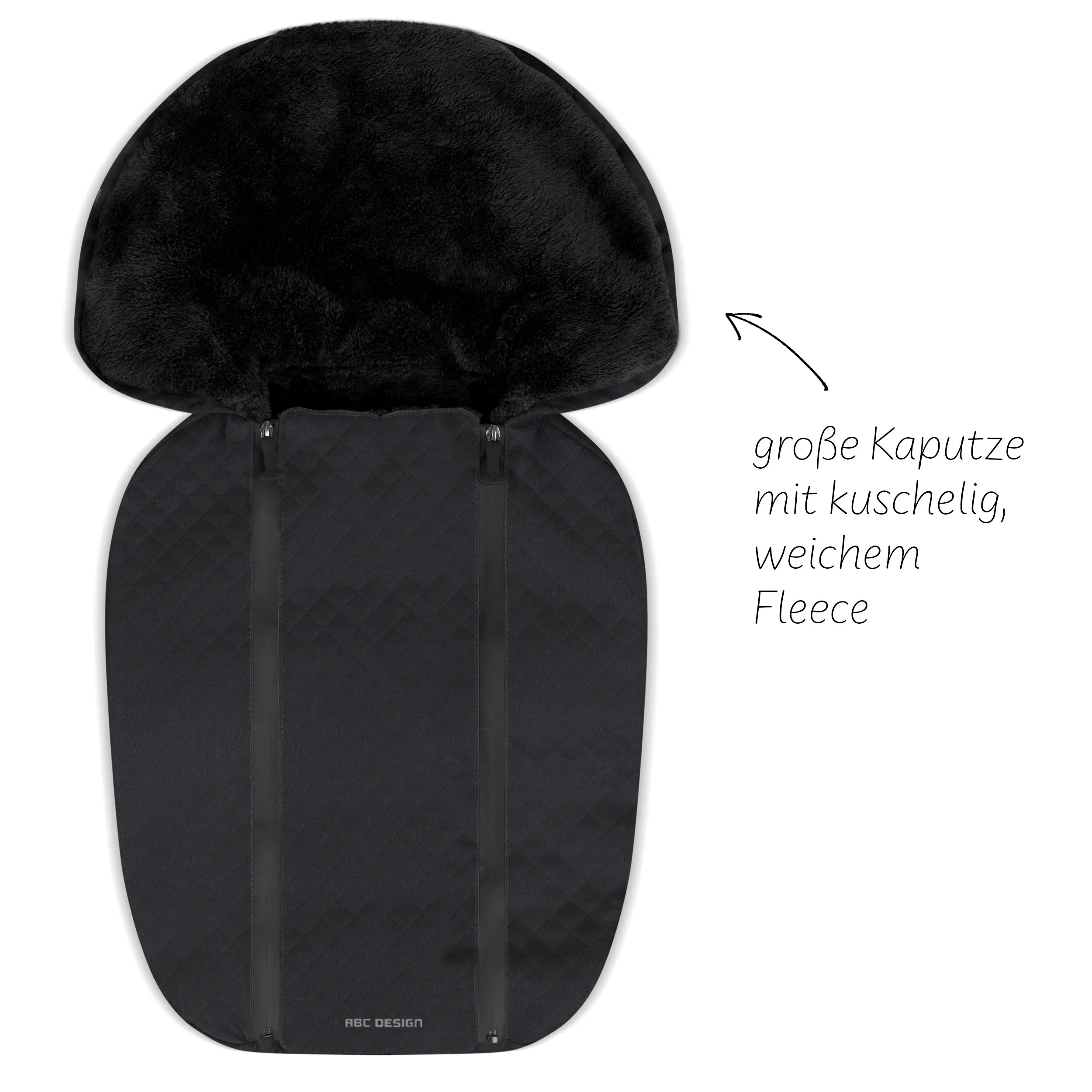 Neugeborenen Fußsack - Black
