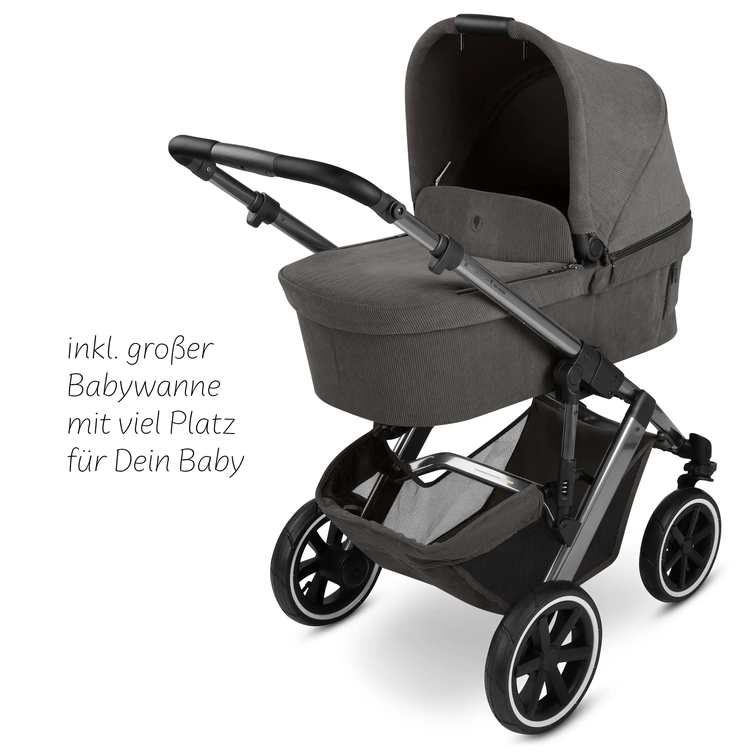 Kombi-Kinderwagen Salsa 5 Air inkl. Winterfußsack & Wickeltasche - Almond