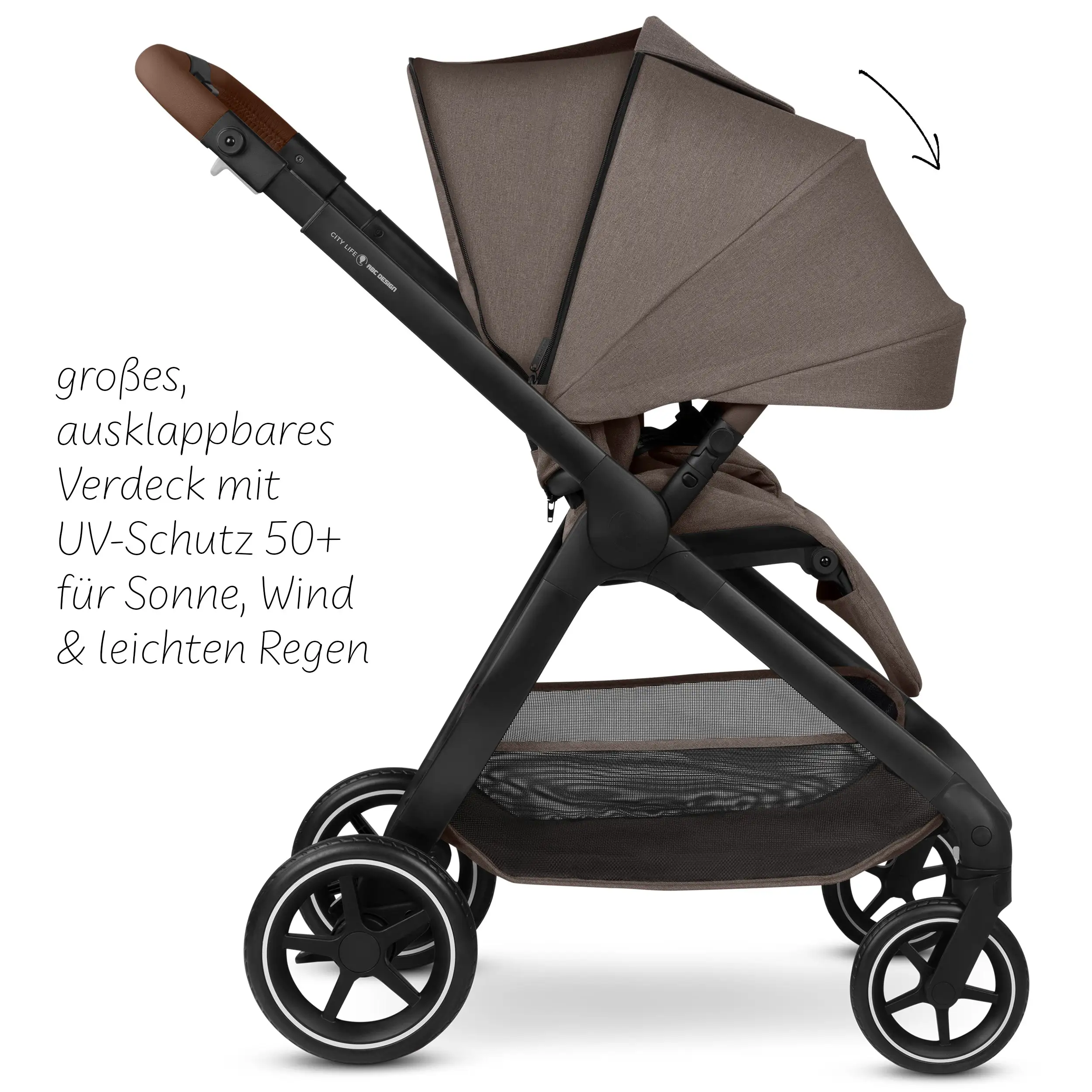 Set passeggino 3in1 City Life incl. ovetto Maxi-Cosi Pebble 360 Pro 2 - Nature