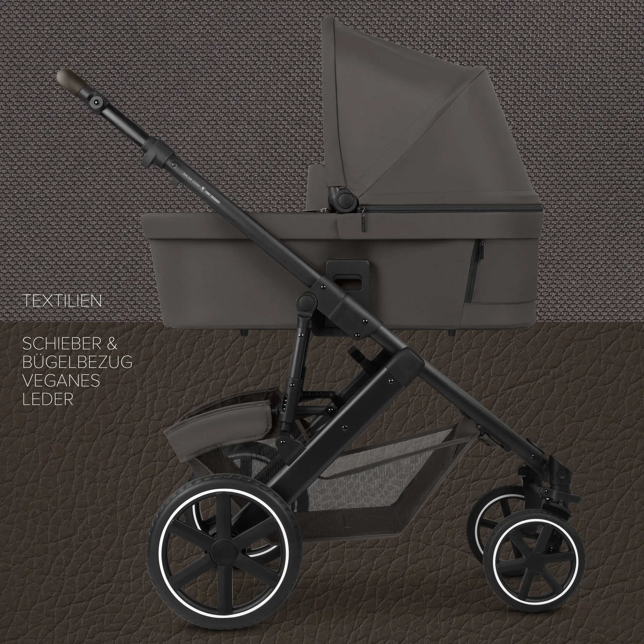 Ensemble poussette 3en1 Salsa Core avec coque auto inclinable Calla - Falcon