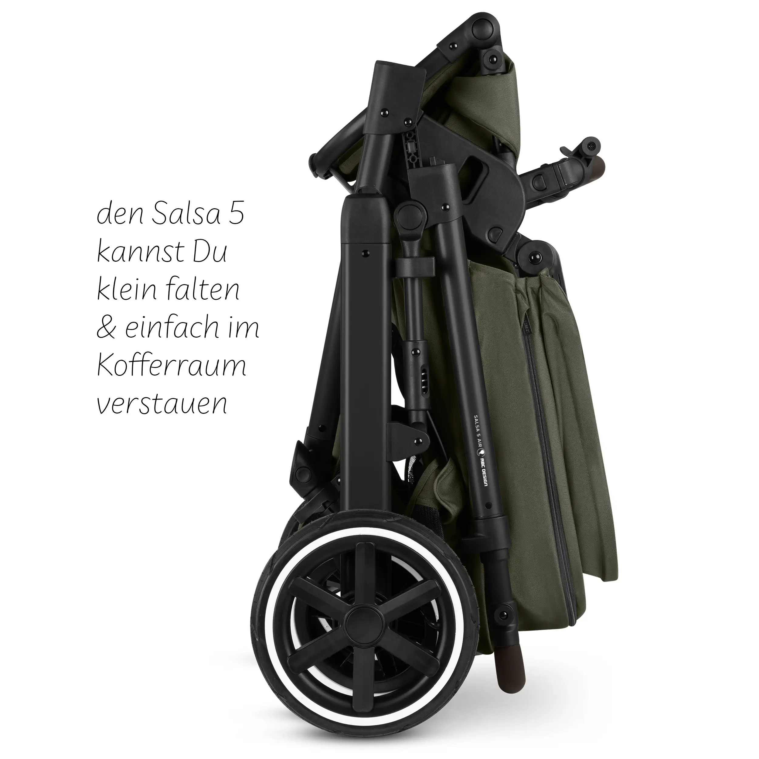 Kombi-Kinderwagen Salsa 5 Air inkl. Winterfußsack & Wickeltasche - Avocado