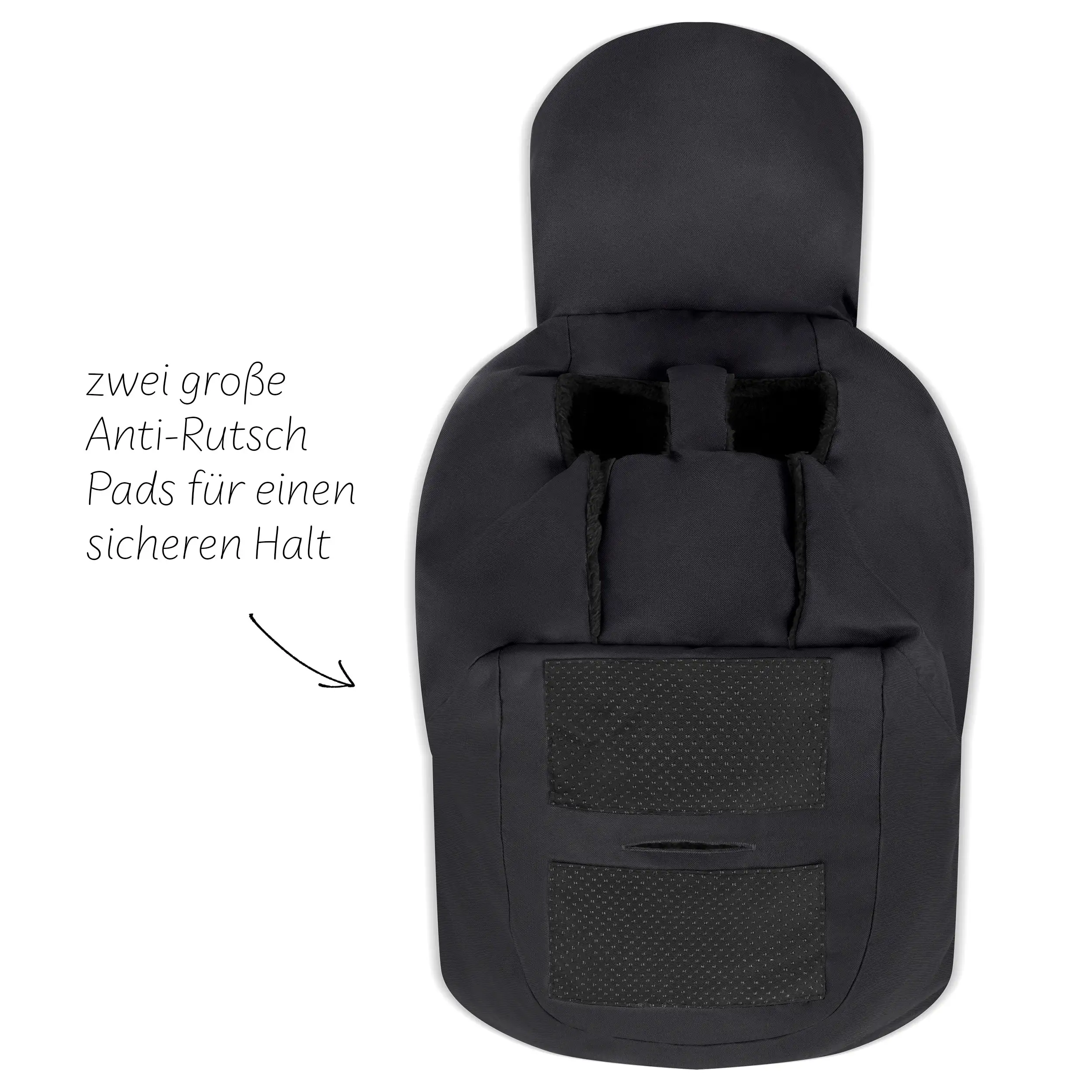 Neugeborenen Fußsack - Black