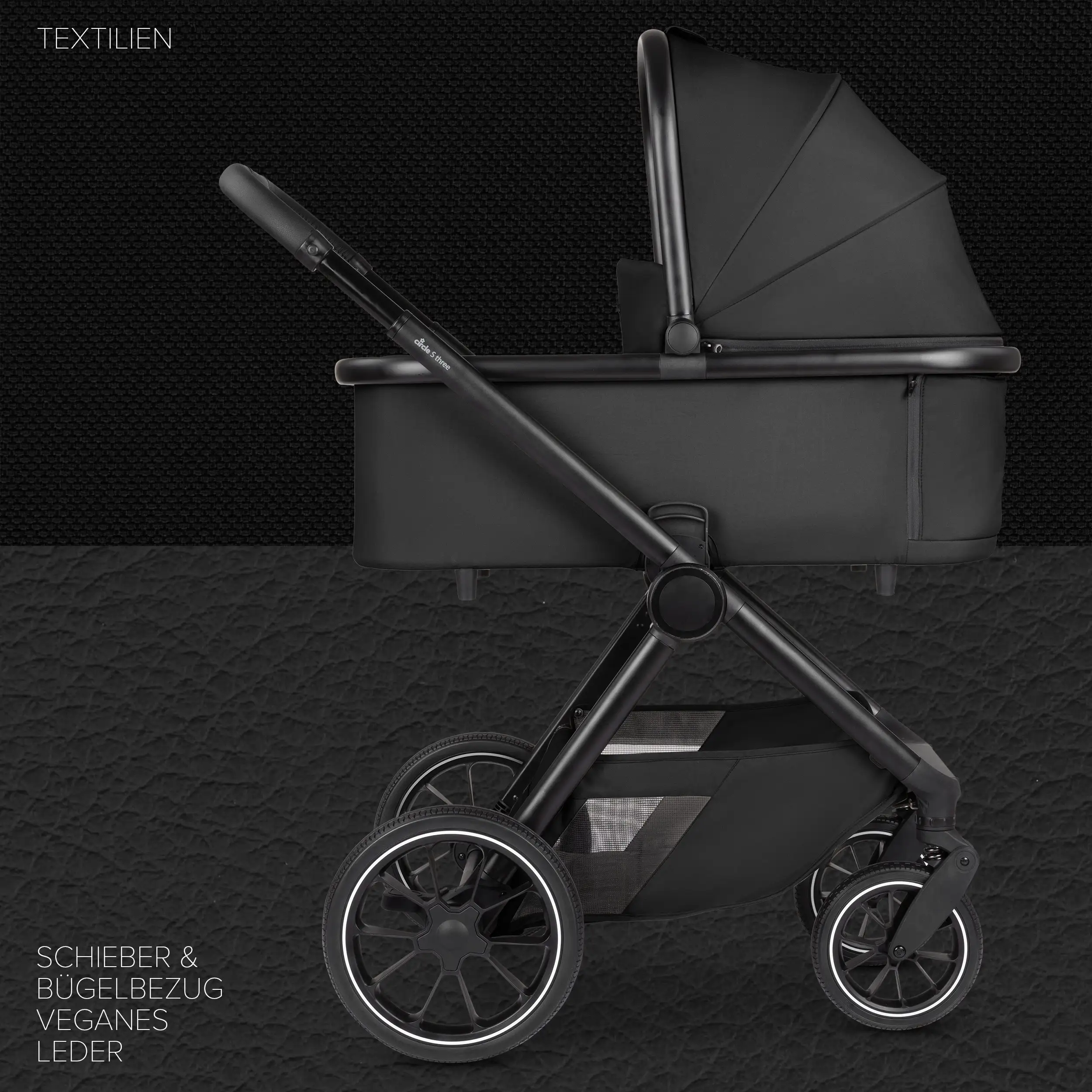Kombi-Kinderwagen S Three - Black