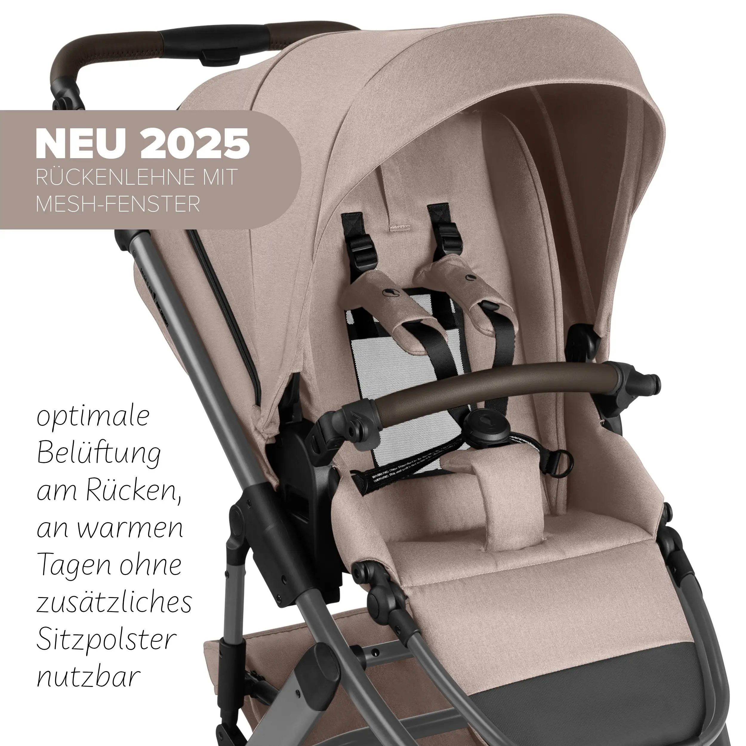 4in1 Kinderwagen-Set Salsa 5 Air inkl. Isofix Base - Camel