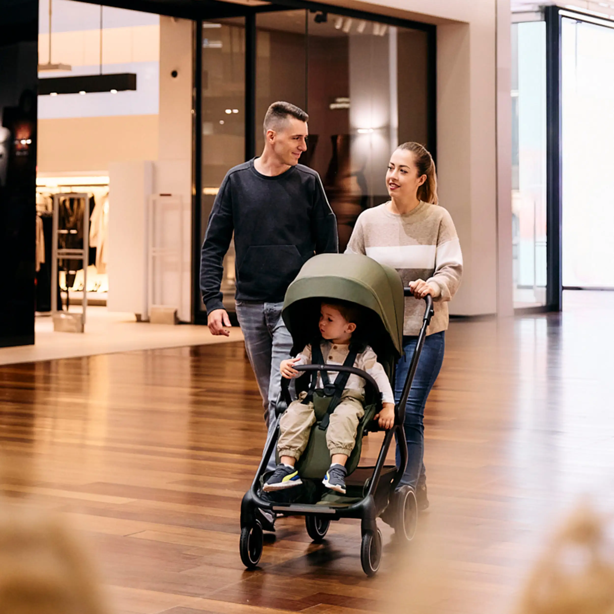 3in1-Kinderwagen-Set City Life - Avocado