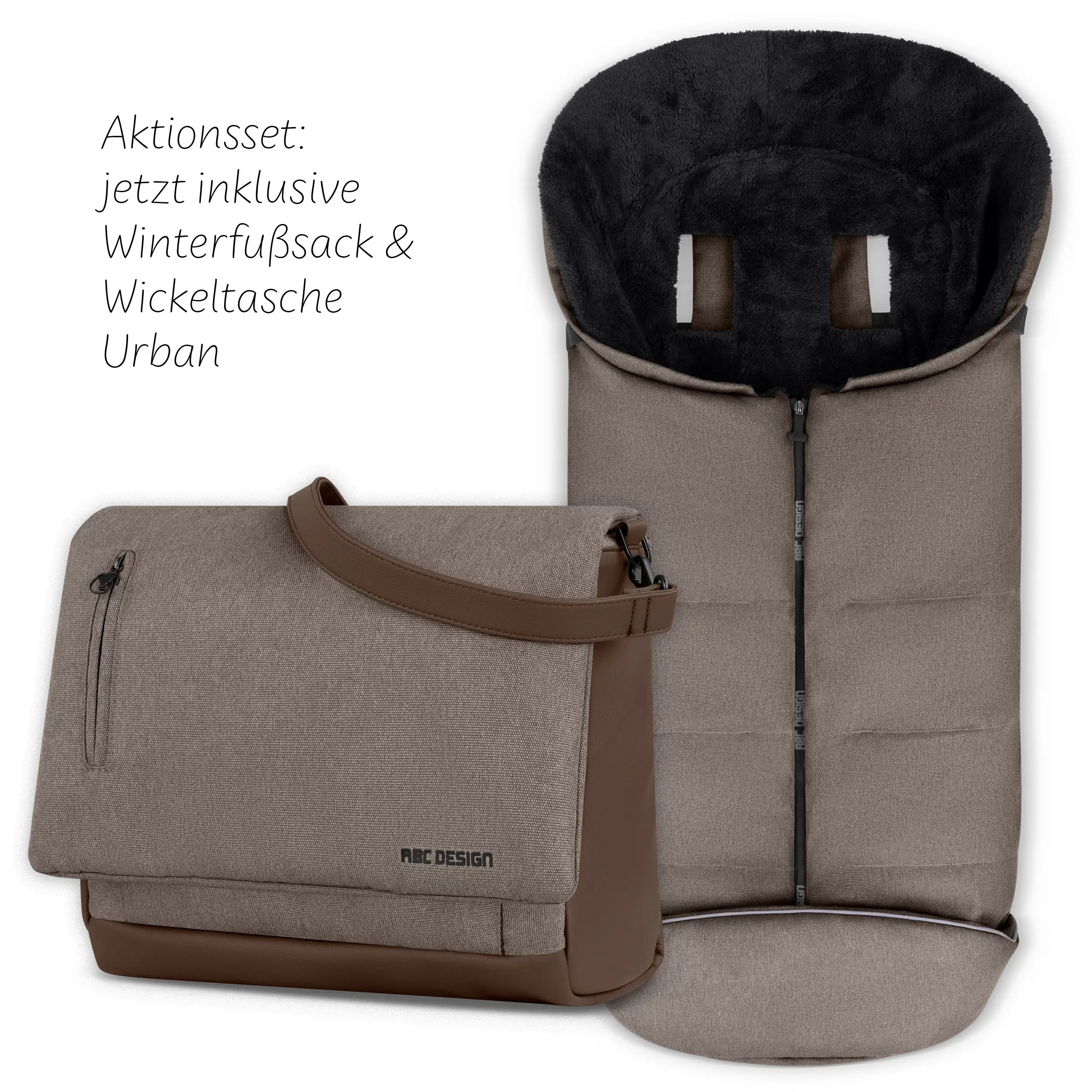 Kombi-Kinderwagen Salsa 5 Air inkl. Winterfußsack & Wickeltasche - Nature