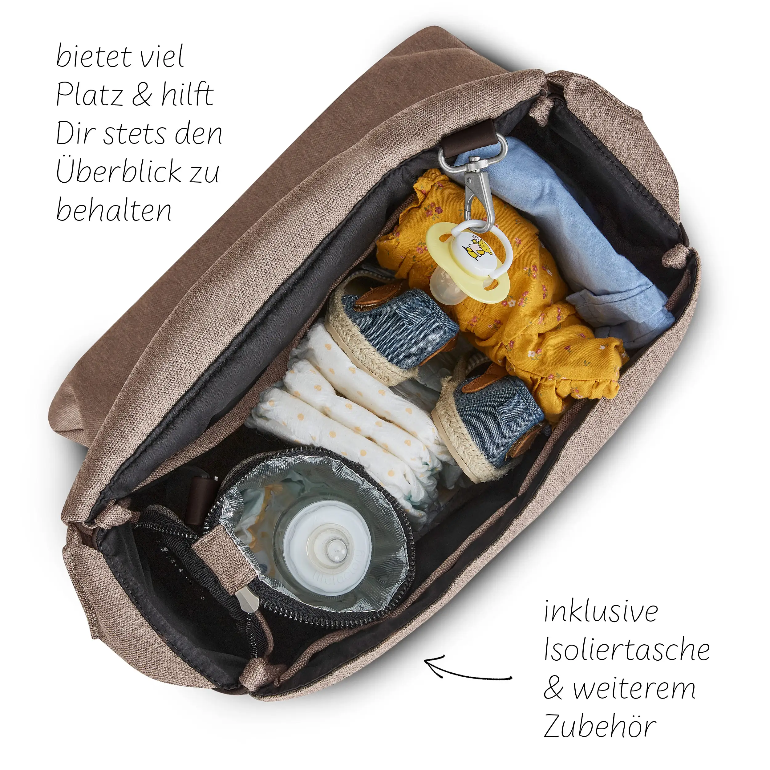 Wickeltasche Urban - Grain