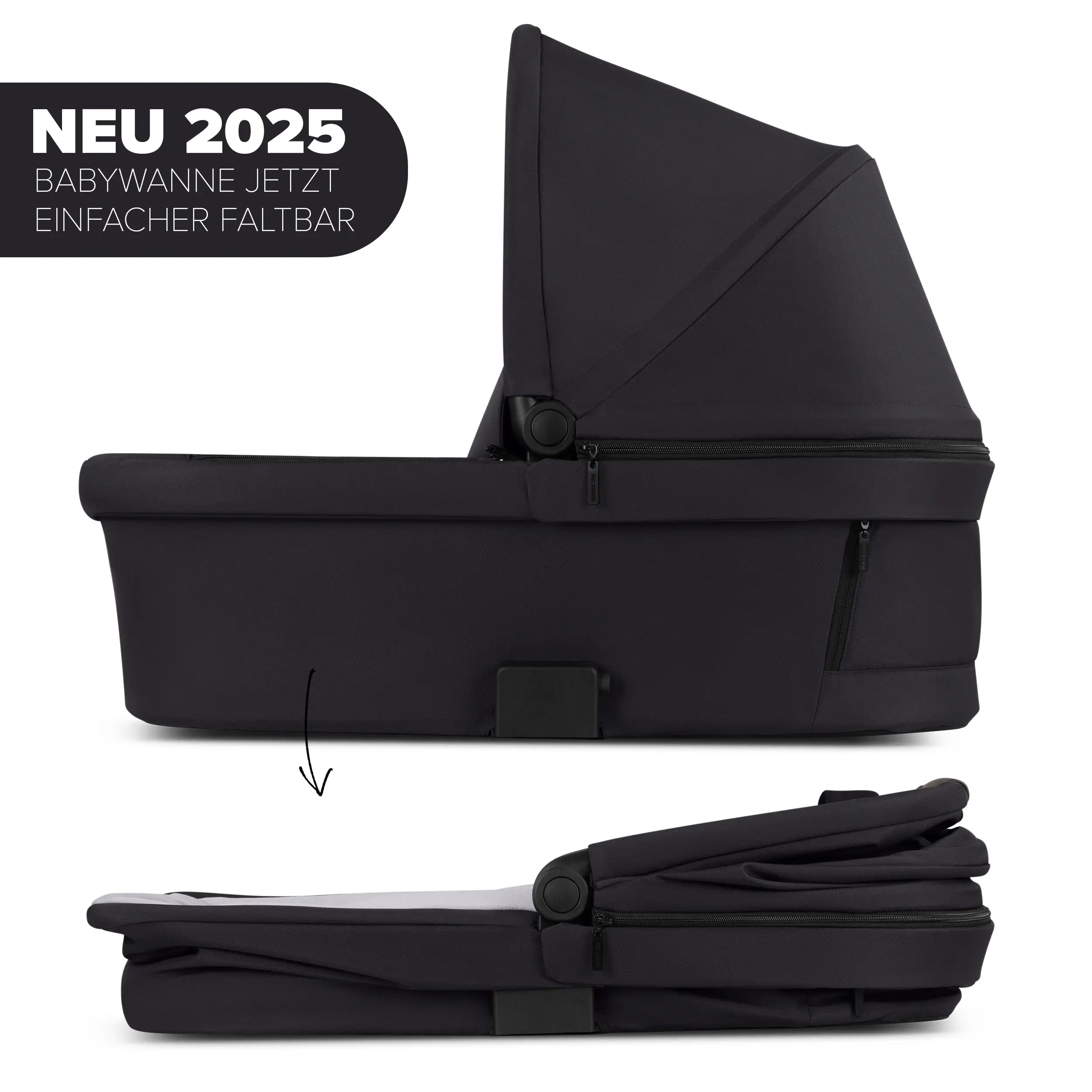 3in1-Kinderwagen-Set Salsa 5 Air inkl. Babyschale Calla mit Liegefunktion - Coal