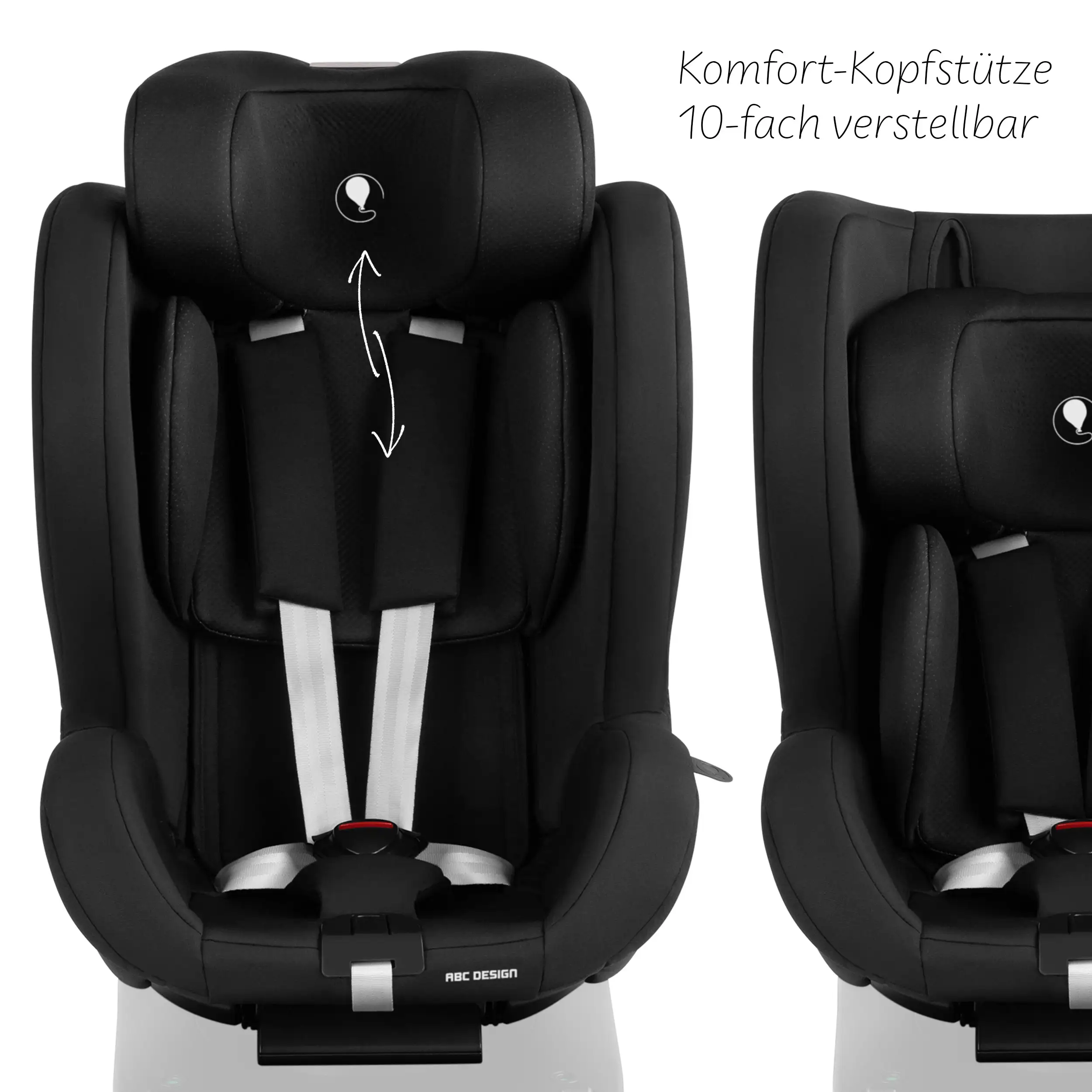 Kindersitz Lily i-Size inkl. drehbarer Isofix Base Root - Black