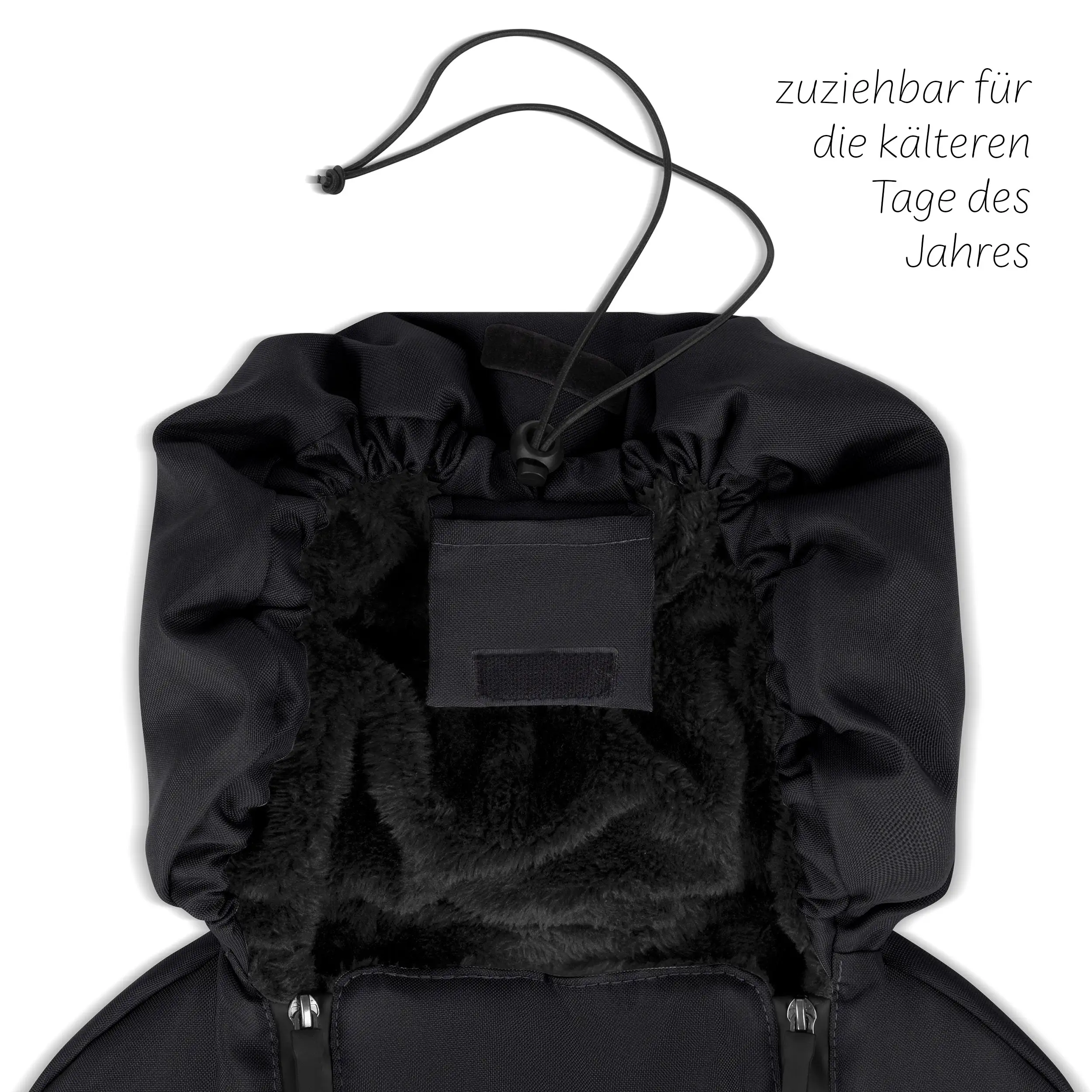 Neugeborenen Fußsack - Black