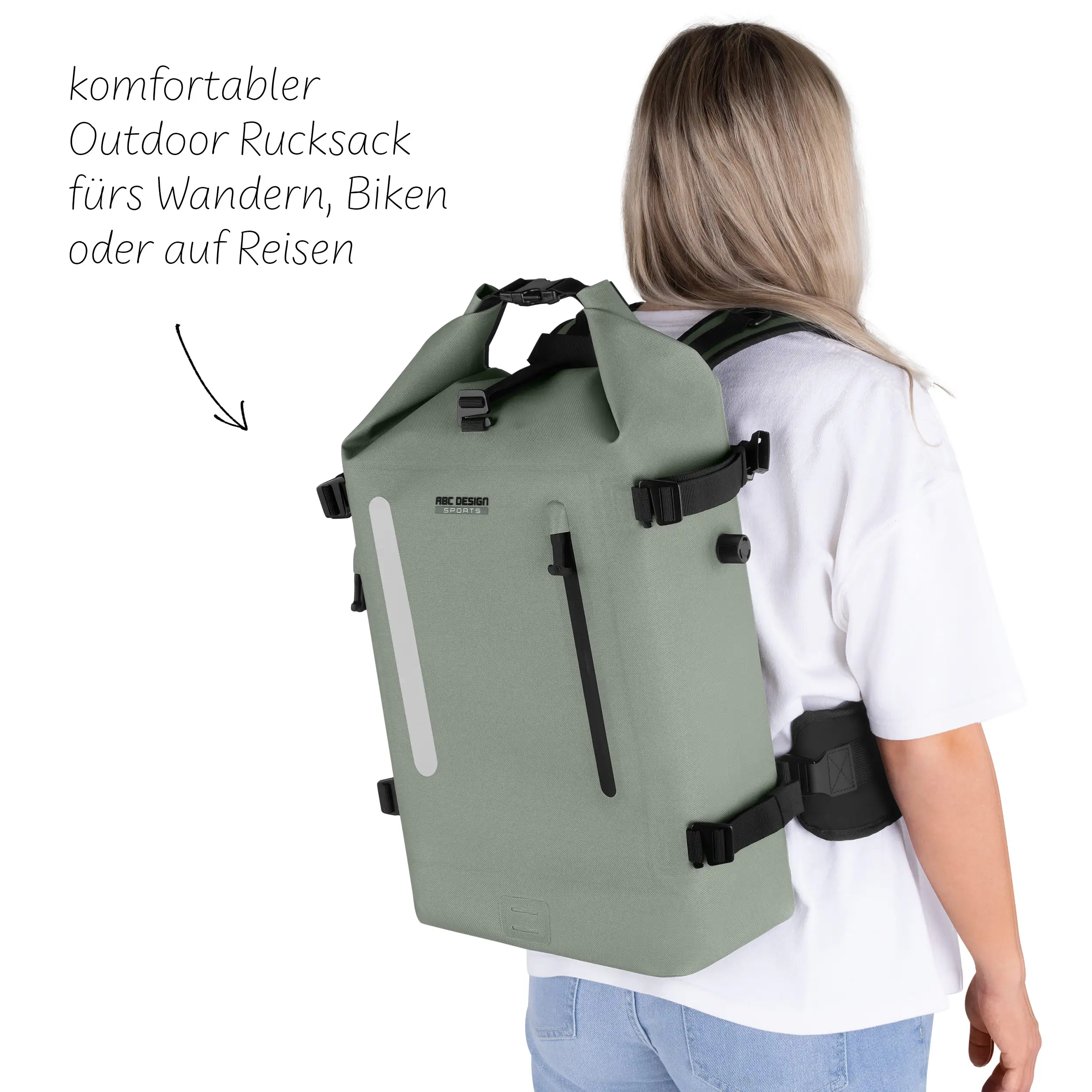 Outdoor-Rucksack Solothurn 22L für Alltag & Abenteuer - Pine