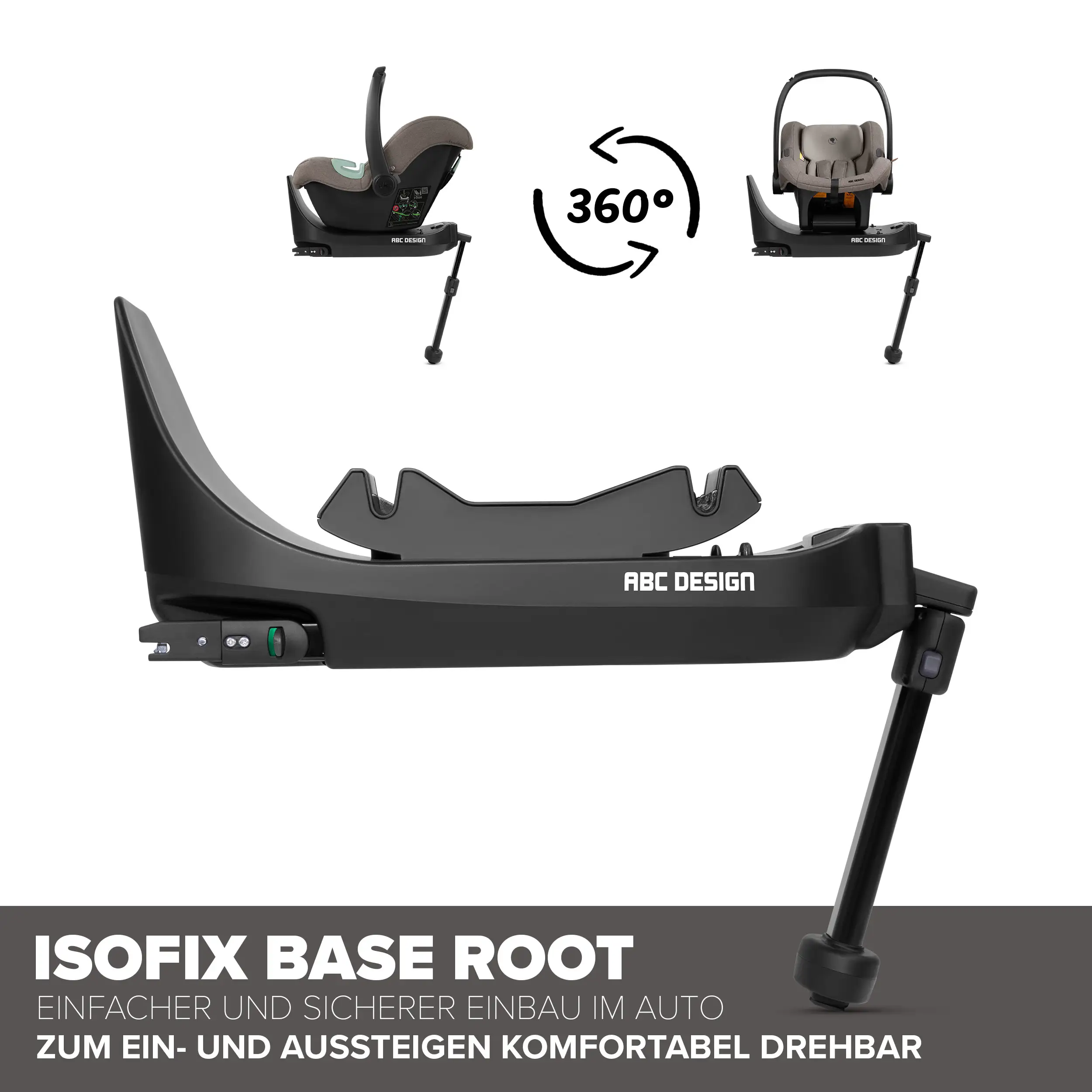 4in1-Kinderwagen-Set Sierra inkl. Isofix Base - Nut