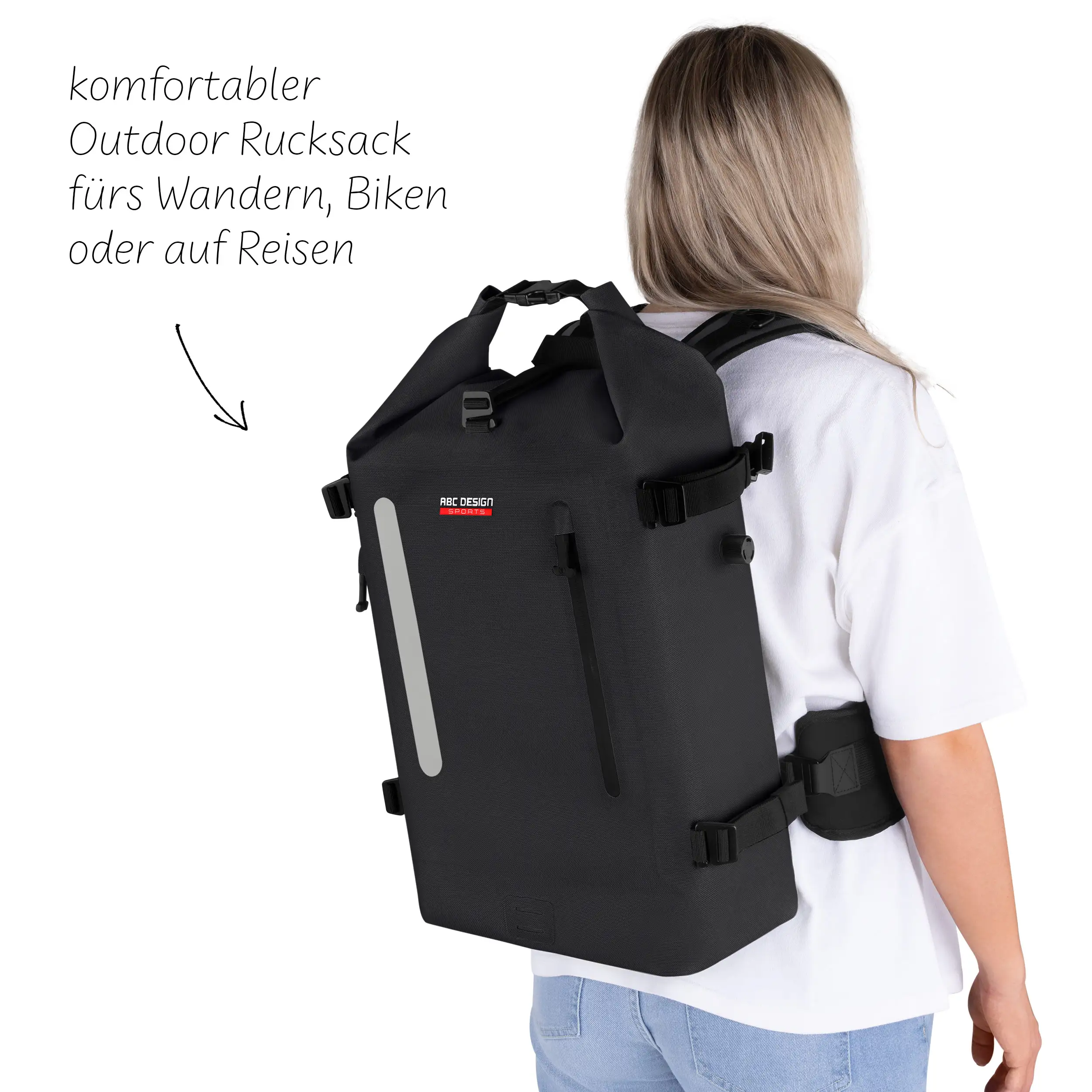 Outdoor-Rucksack Solothurn 22L für Alltag & Abenteuer - Ink