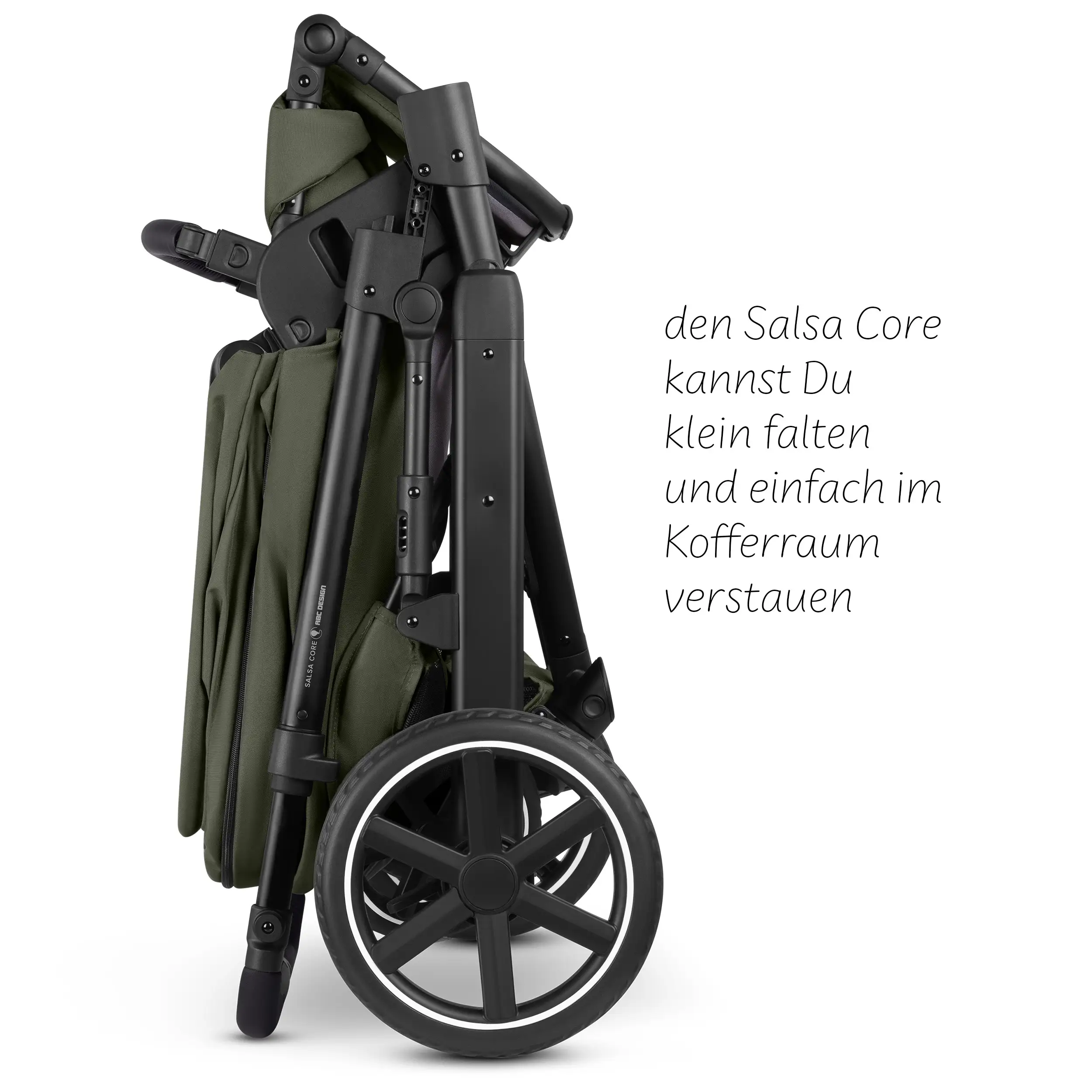 Ensemble poussette 3en1 Salsa Core avec coque auto inclinable Calla - Olive