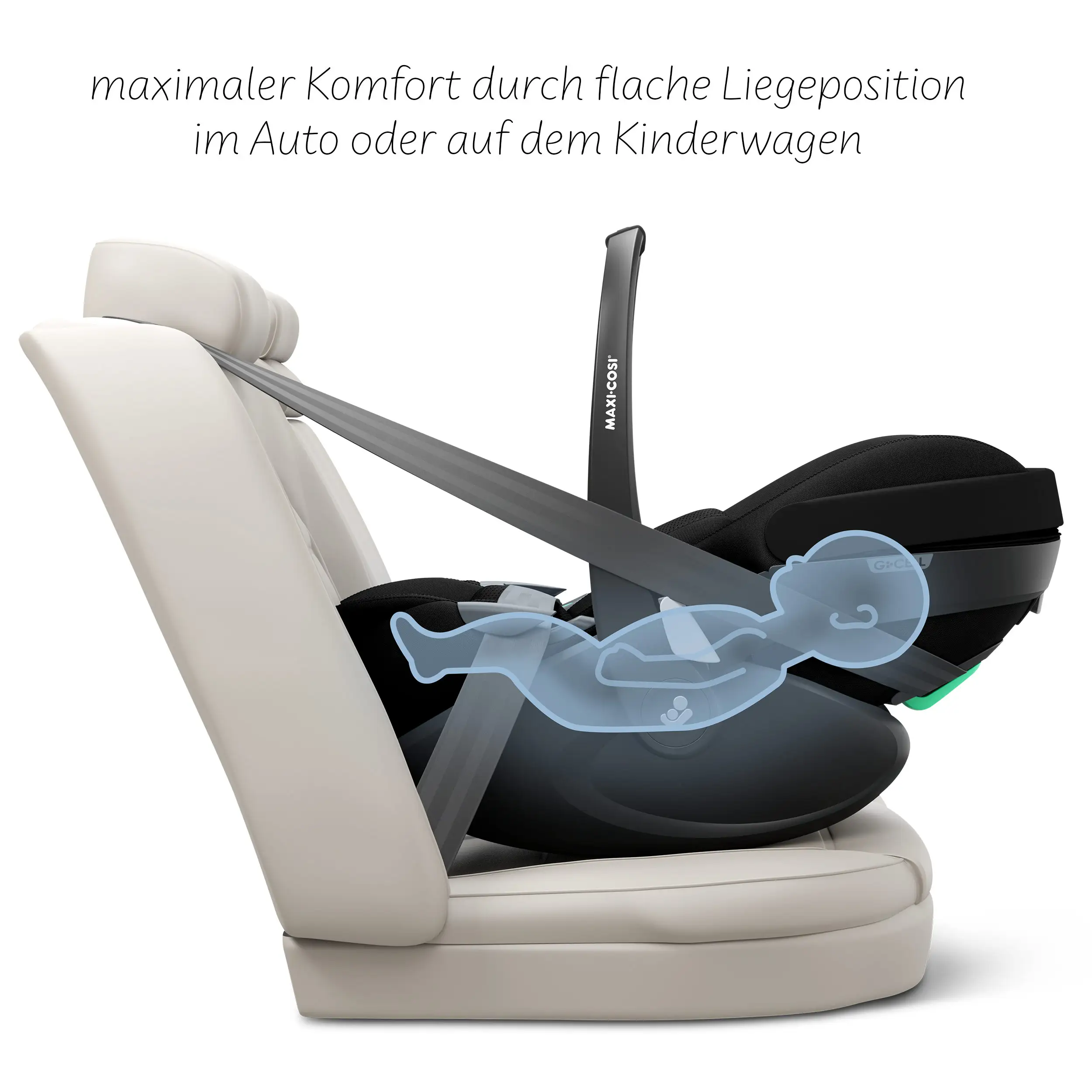 3in1 Kinderwagen-Set Samba 2 inkl. Babyschale Maxi Cosi Pebble 360 Pro 2 - Coal