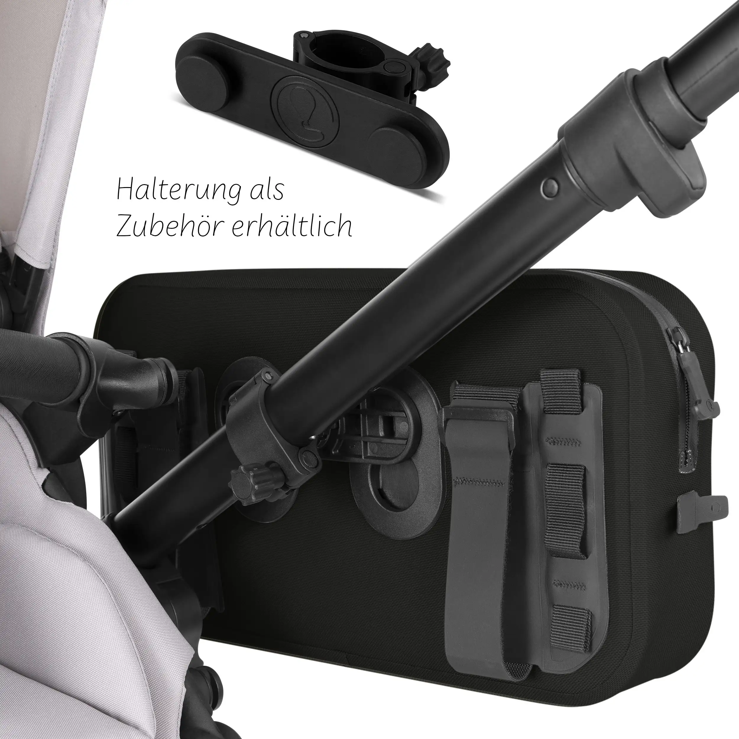 Satteltasche Genf 4,5L für Kinderwagen, Fahrrad & Alltag - Ink