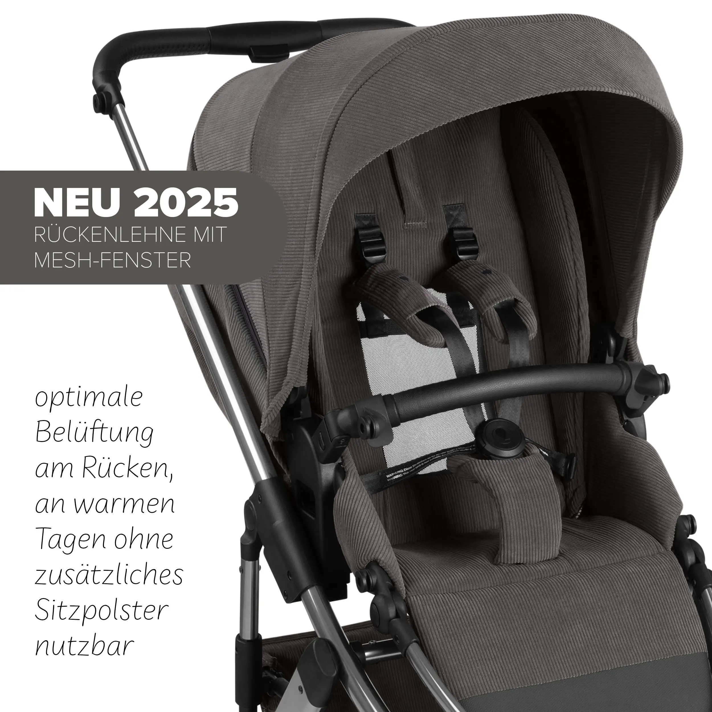 Kombi-Kinderwagen Salsa 5 Air inkl. Winterfußsack & Wickeltasche - Almond