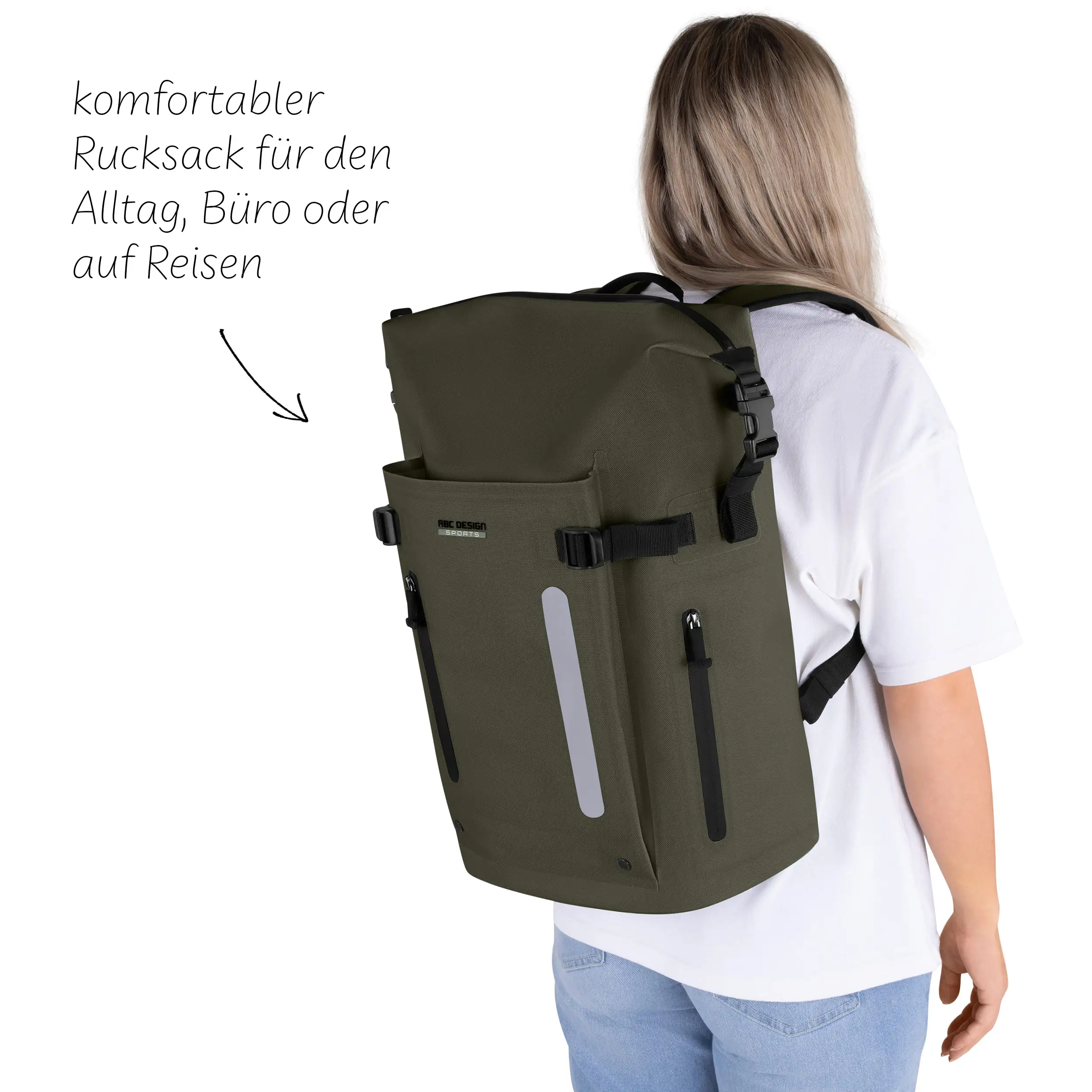 Rucksack Zürich 24L für den Alltag & Büro - Avocado