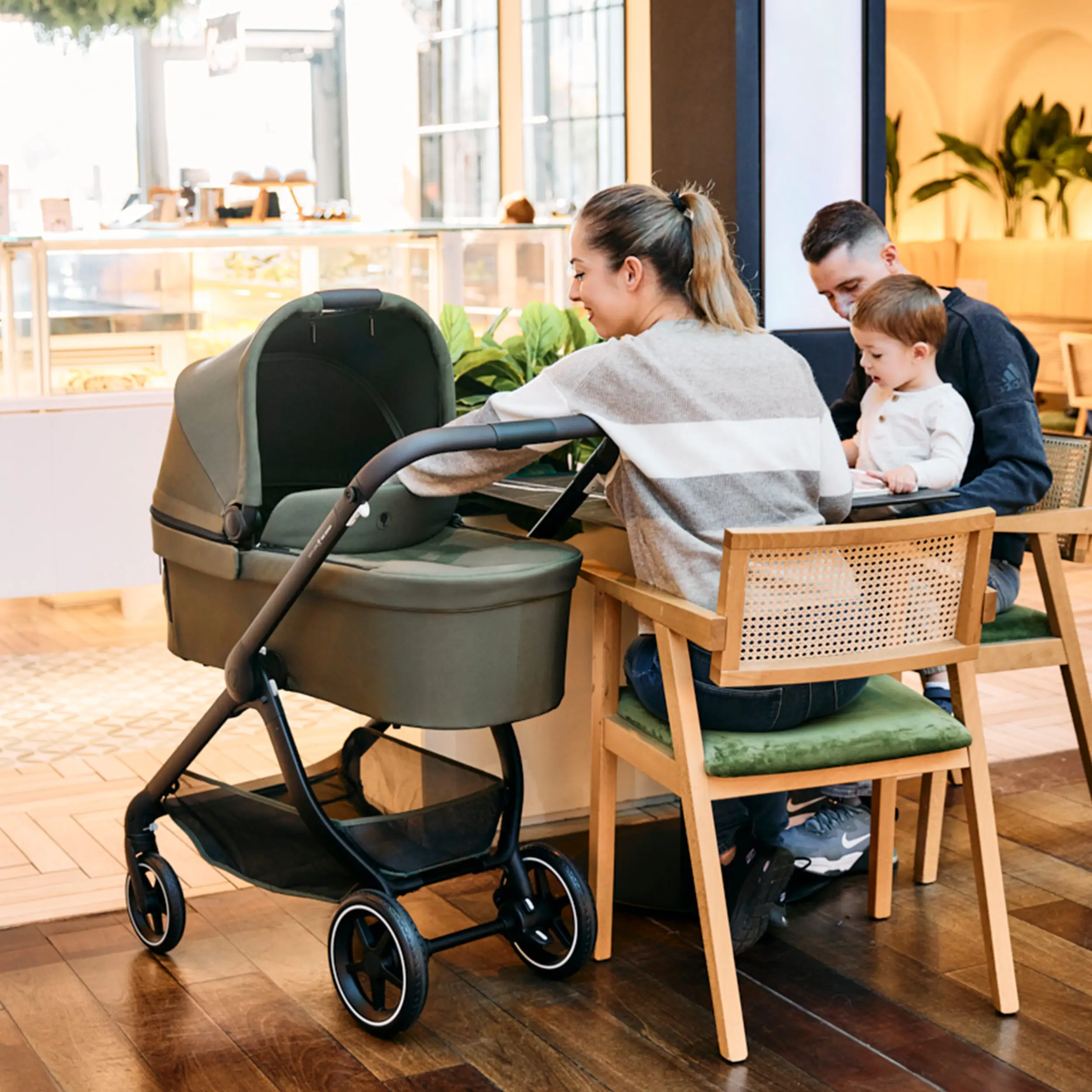 3in1-Kinderwagen-Set City Life - Avocado