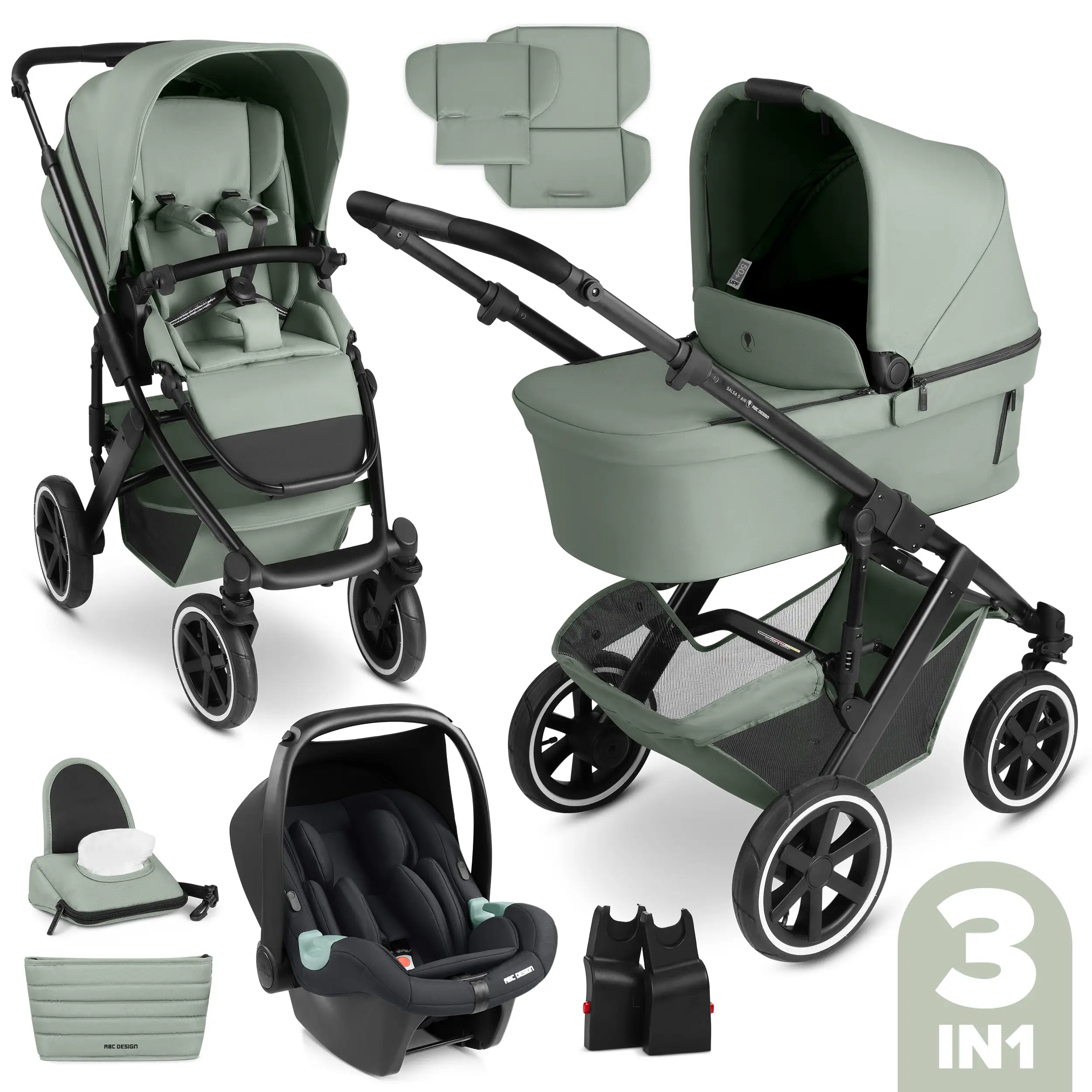 3in1 Kinderwagen-Set Salsa 5 Air - Pine