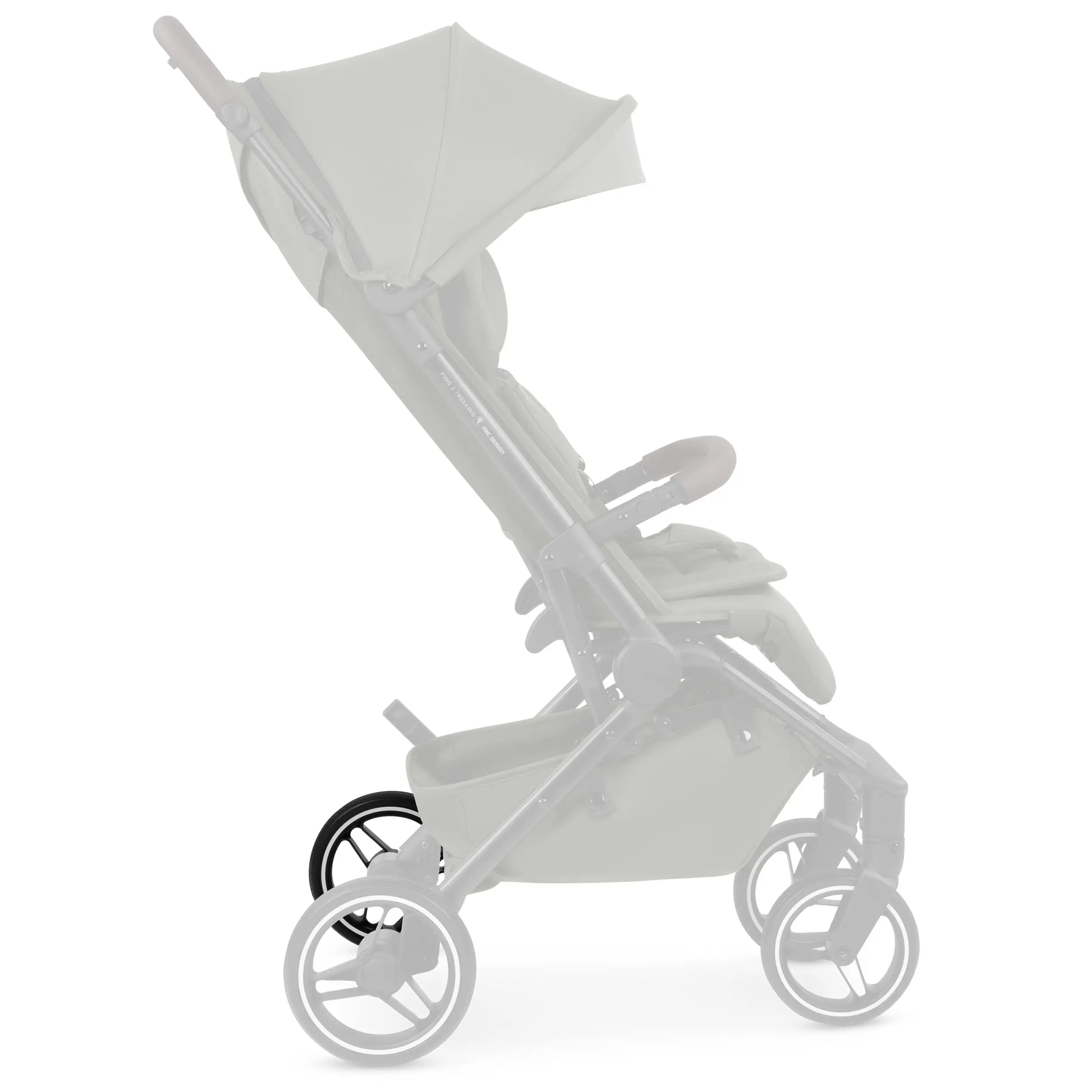 Hinterrad für Ping 3 Trekking / Ping Two Trekking - All Terrain Black / White Wall
