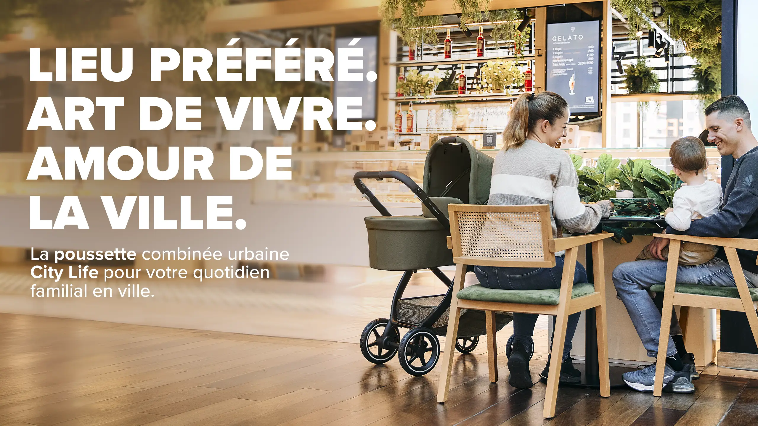 Poussette combinée City Life - Avocado