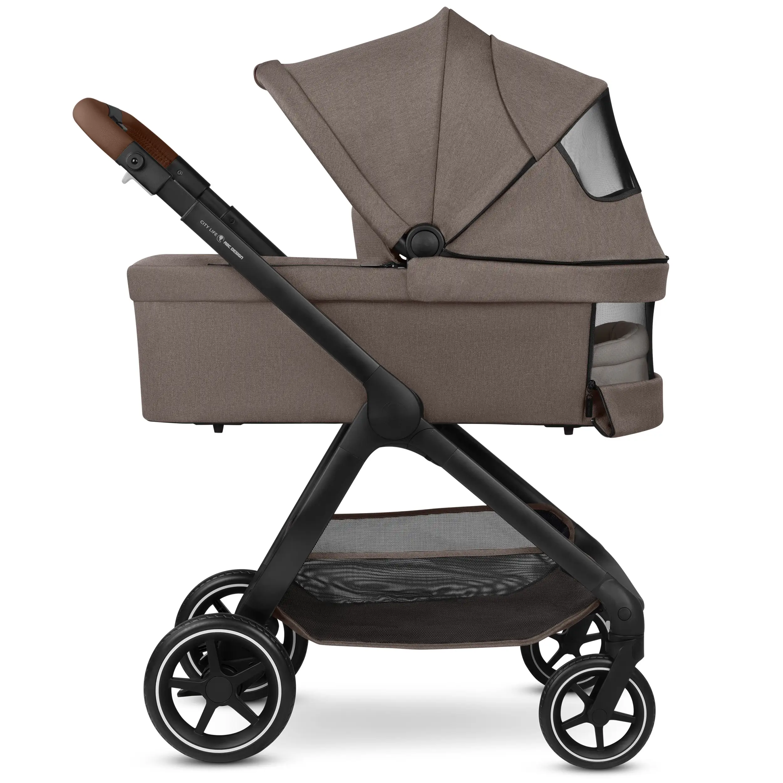 3in1-Kinderwagen-Set City Life inkl. Babyschale Calla mit Liegefunktion - Nature