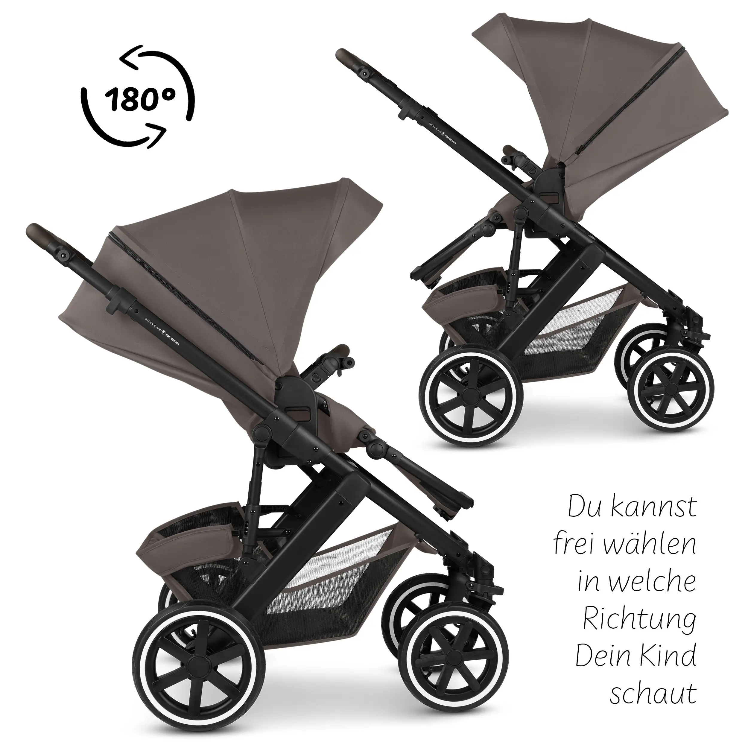 3in1 Kinderwagen-Set Salsa 5 Air - Marron