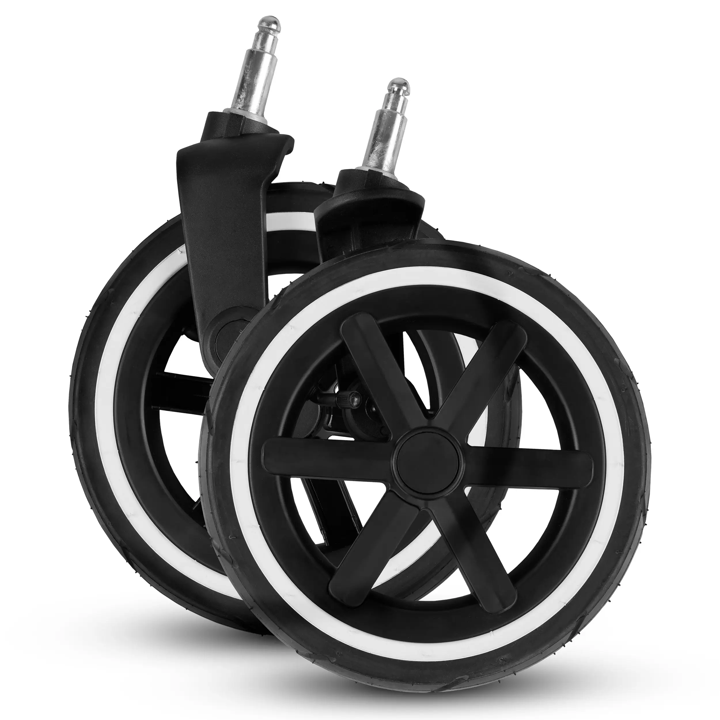 Jeu de roues avant (2 pièces) pour Salsa 5 Air / Salsa 4 Air - roues gonflables Black / White Wall Jeu de roues avant (2 pièces) pour Salsa 5 Air / Salsa 4 Air - roues gonflables Black / White Wall