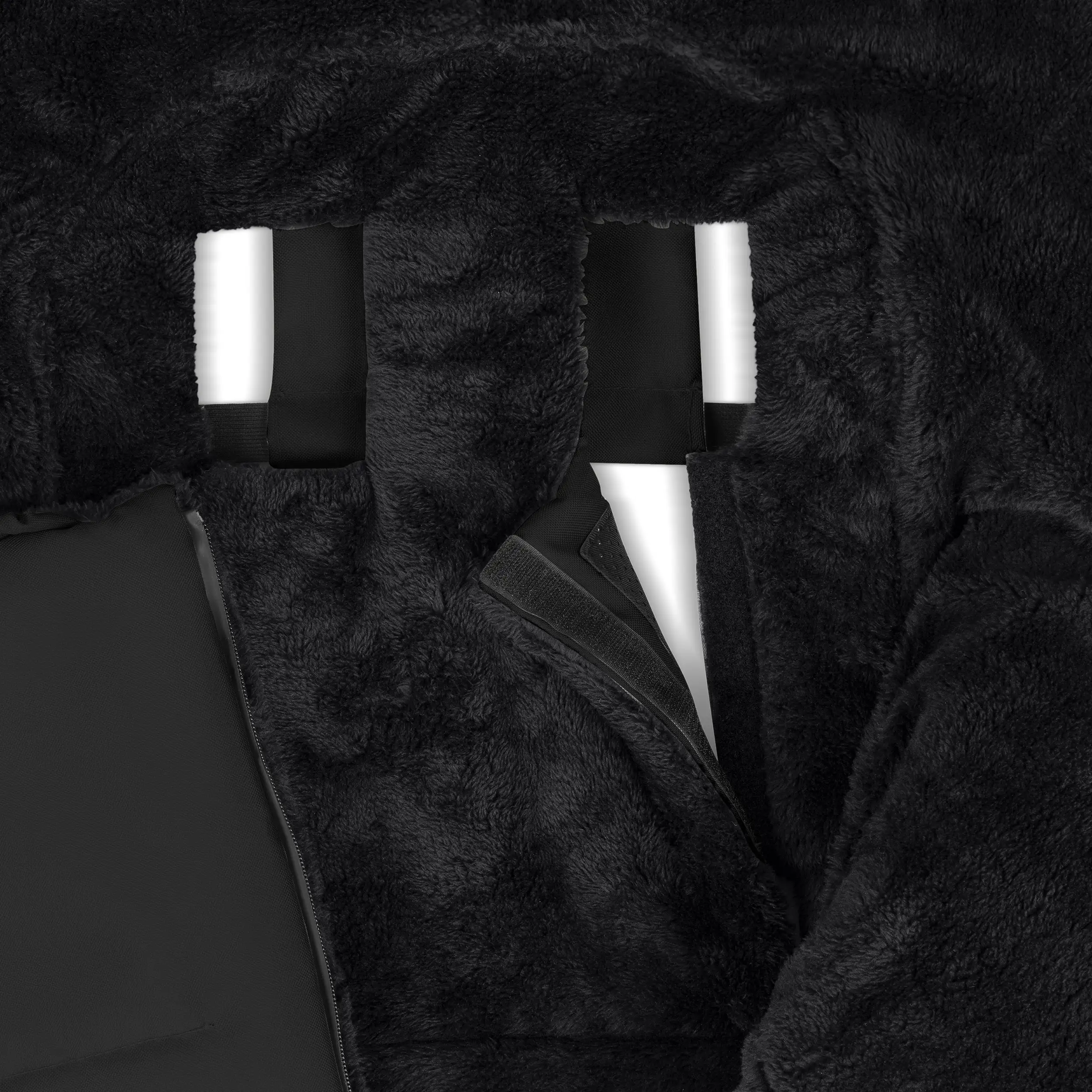 Zubehör Set Kinderwagen - Wickeltasche, Winterfußsack, Regenschutz & Moskitonetz - Black