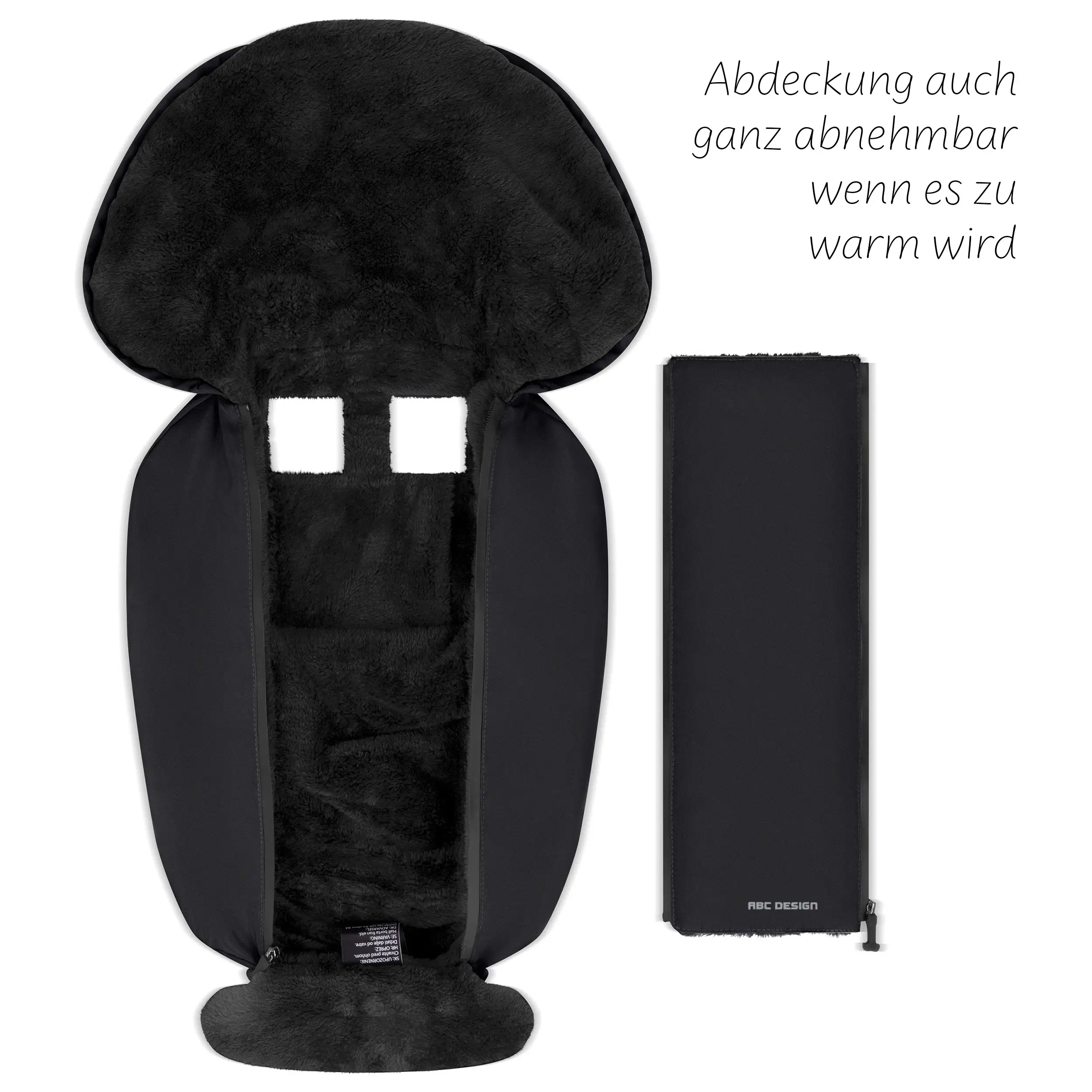 Neugeborenen Fußsack - Black