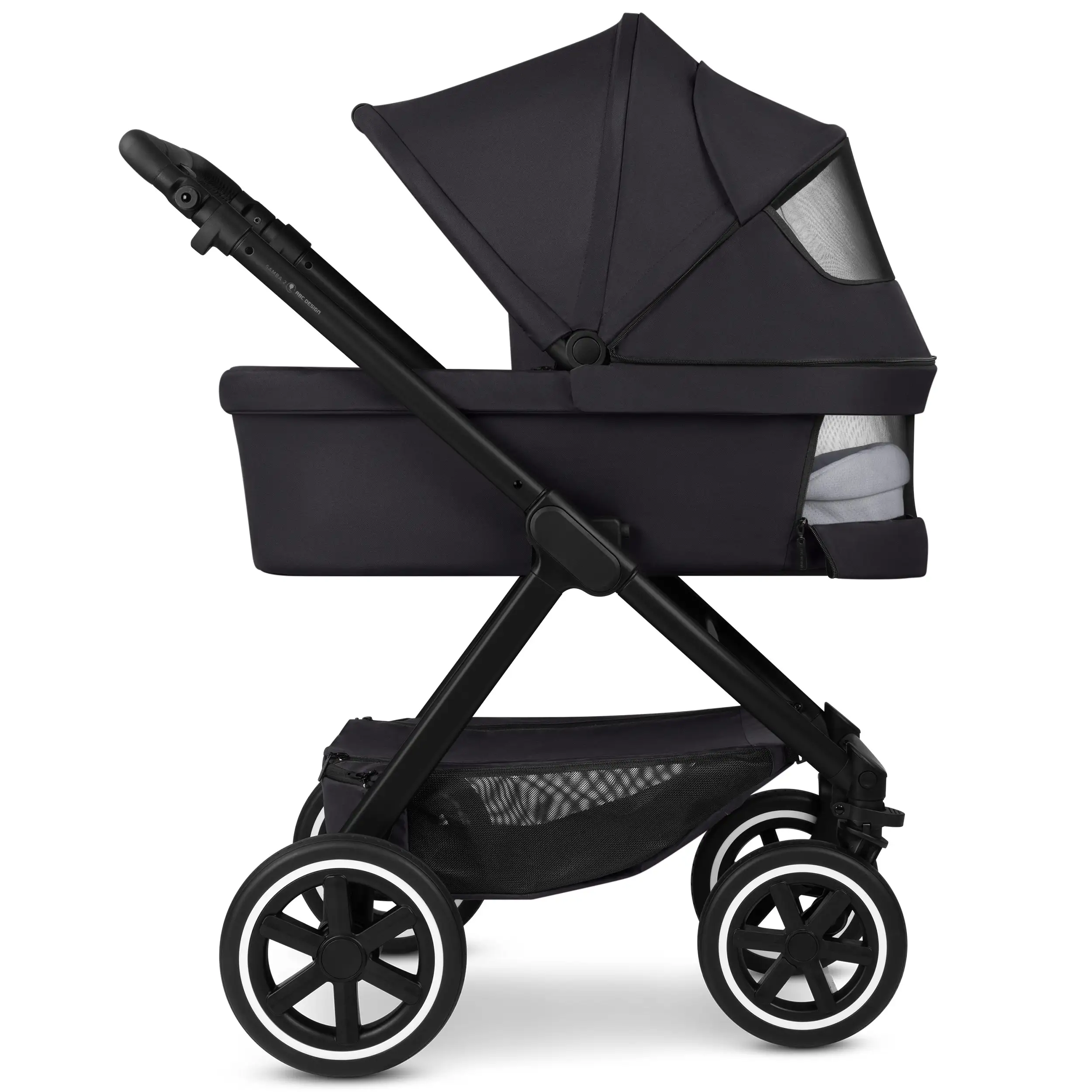 3in1 Kinderwagen-Set Samba 2 inkl. Babyschale Maxi Cosi Pebble 360 Pro 2 - Coal