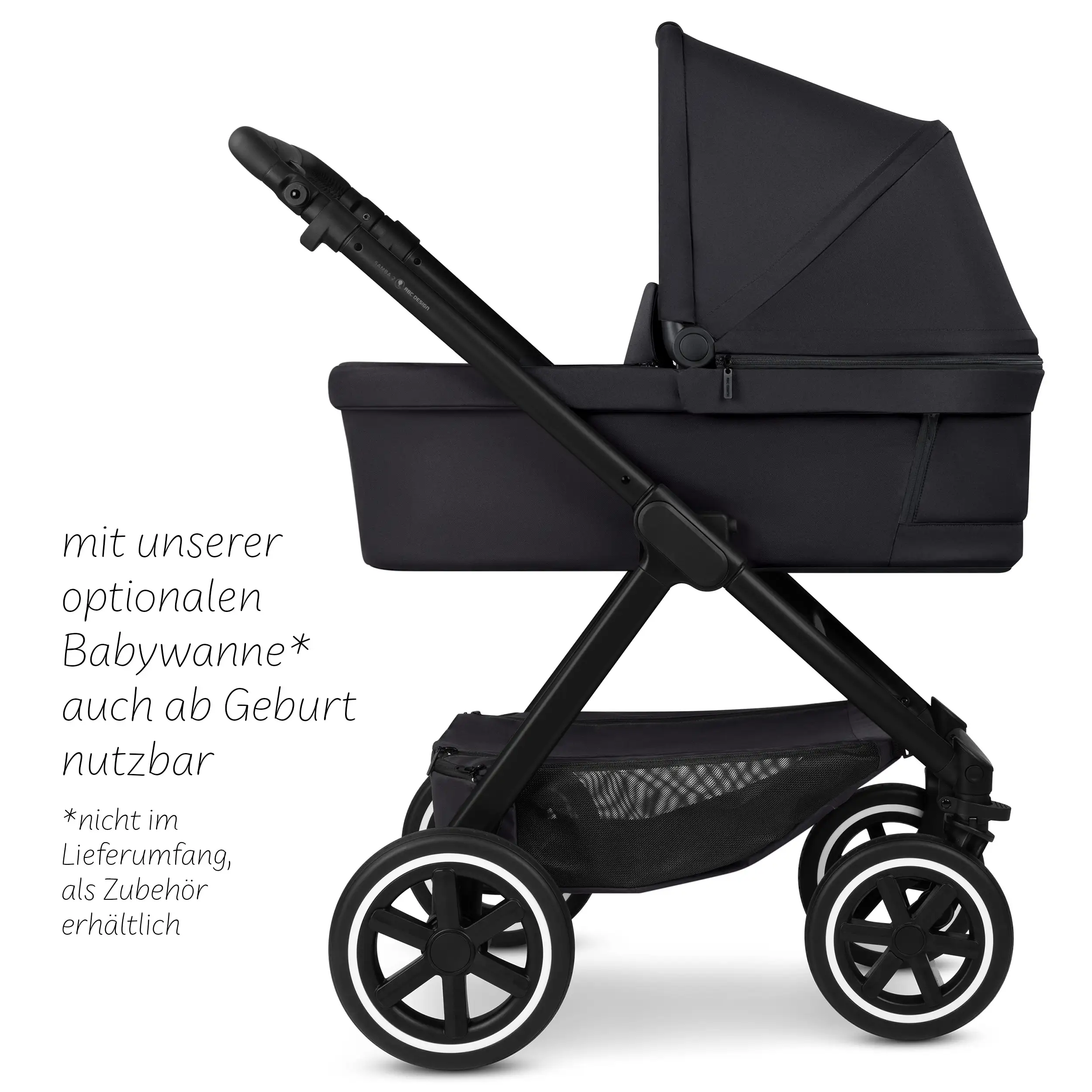 Travel-Set Samba 2 inkl. Babyschale Maxi Cosi Pebble 360 Pro 2 - Coal