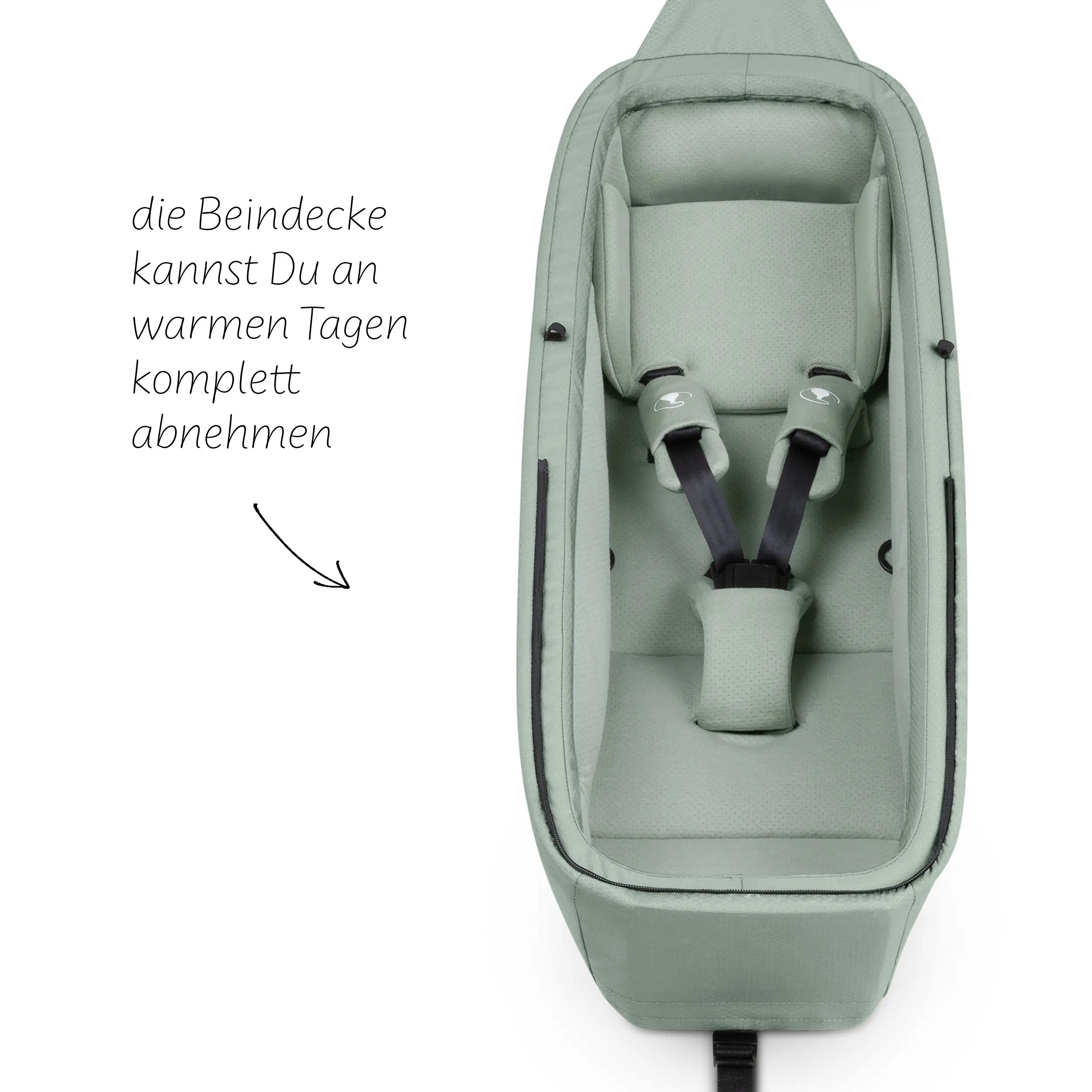 Neugeboreneneinsatz für Fahrradanhänger Tour - Olive