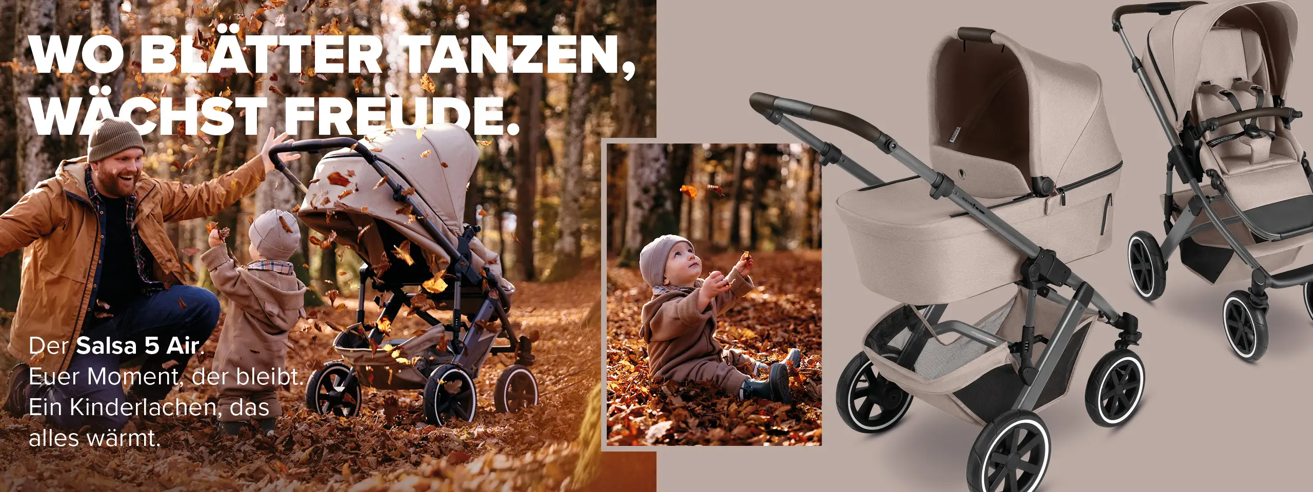 Kombi-Kinderwagen Salsa 5 Air - Camel