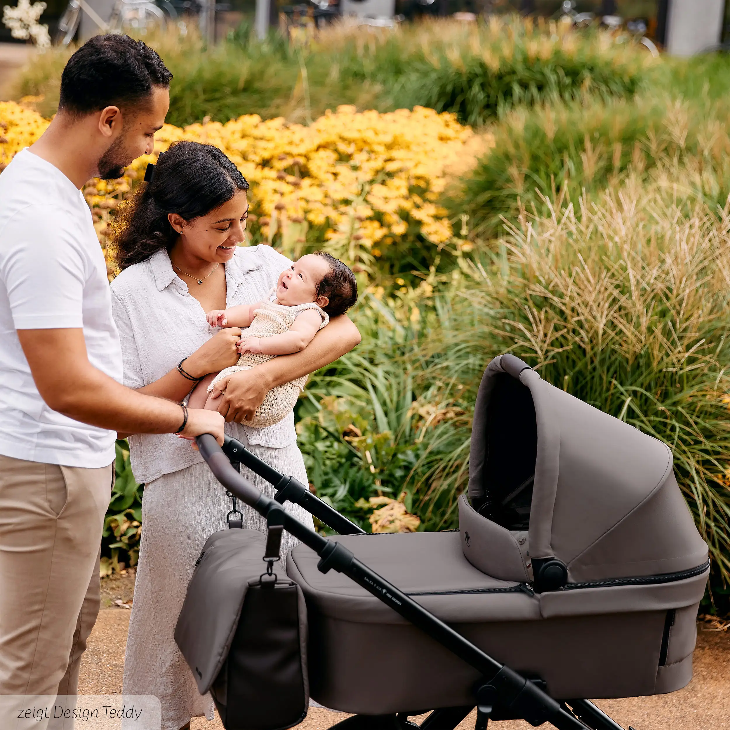 Paquet 1/2 Ensemble poussette 3en1 Salsa 5 Air - Marron