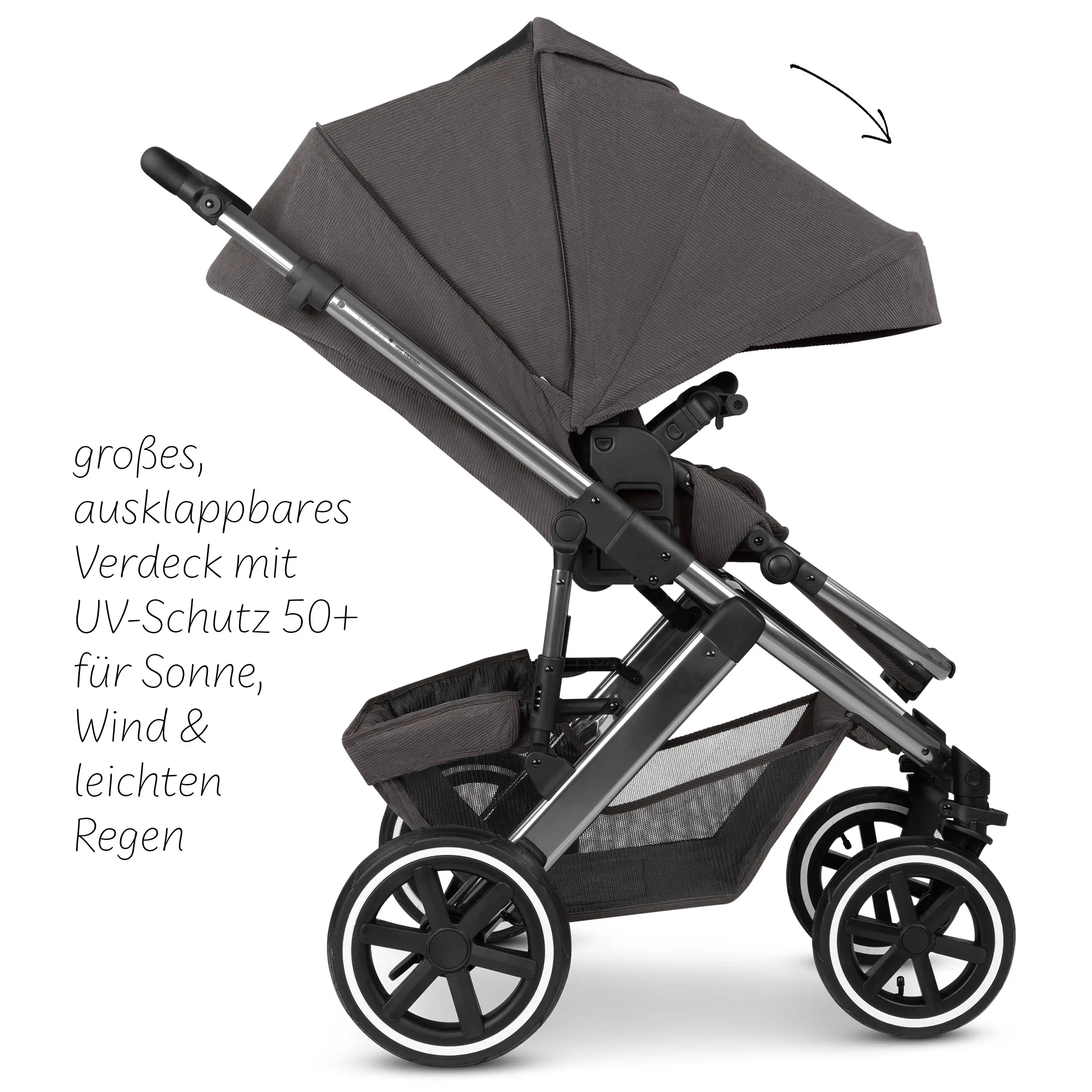 Kombi-Kinderwagen Salsa 5 Air inkl. Winterfußsack & Wickeltasche - Almond
