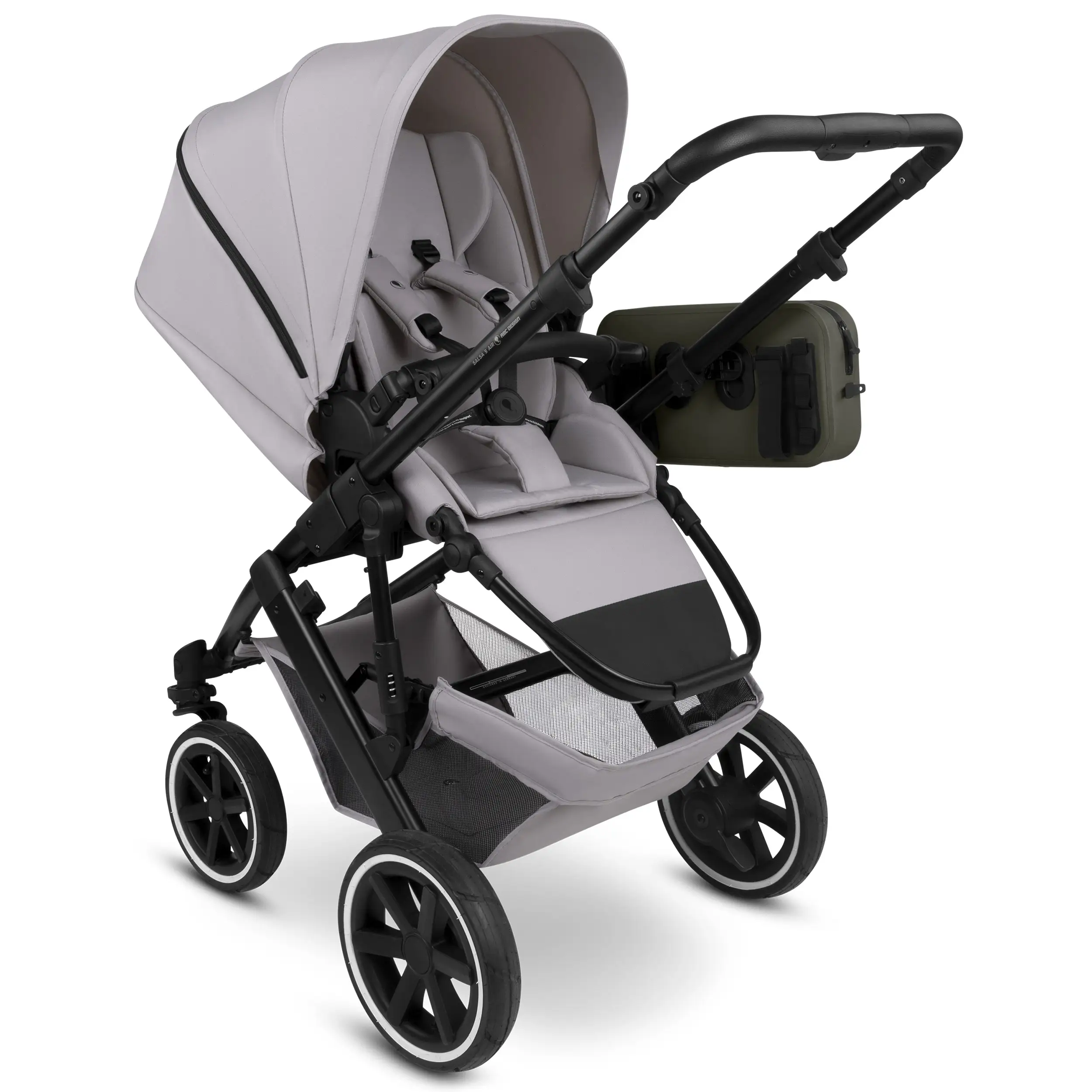 Satteltasche Genf 4,5L für Kinderwagen, Fahrrad & Alltag - Avocado
