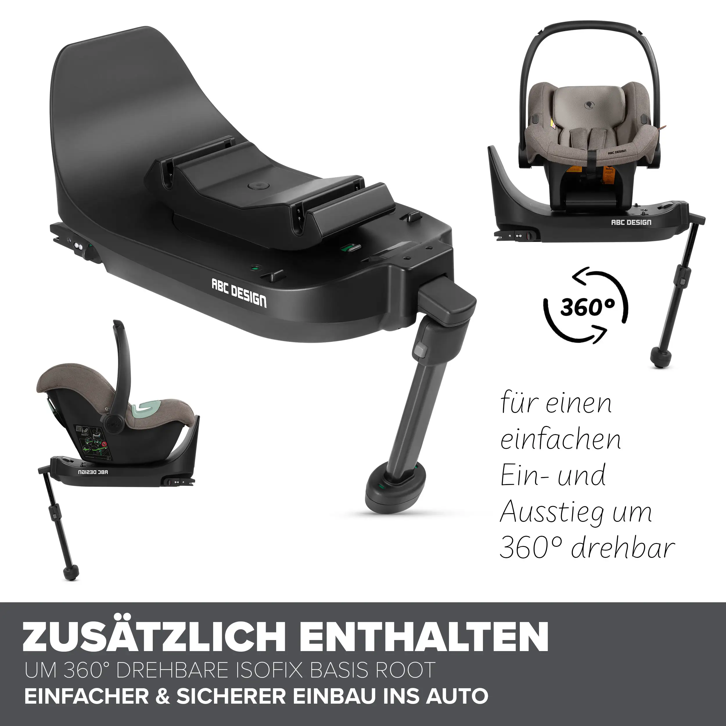 4in1 Kinderwagen-Set Salsa 5 Air inkl. Isofix Base - Nature