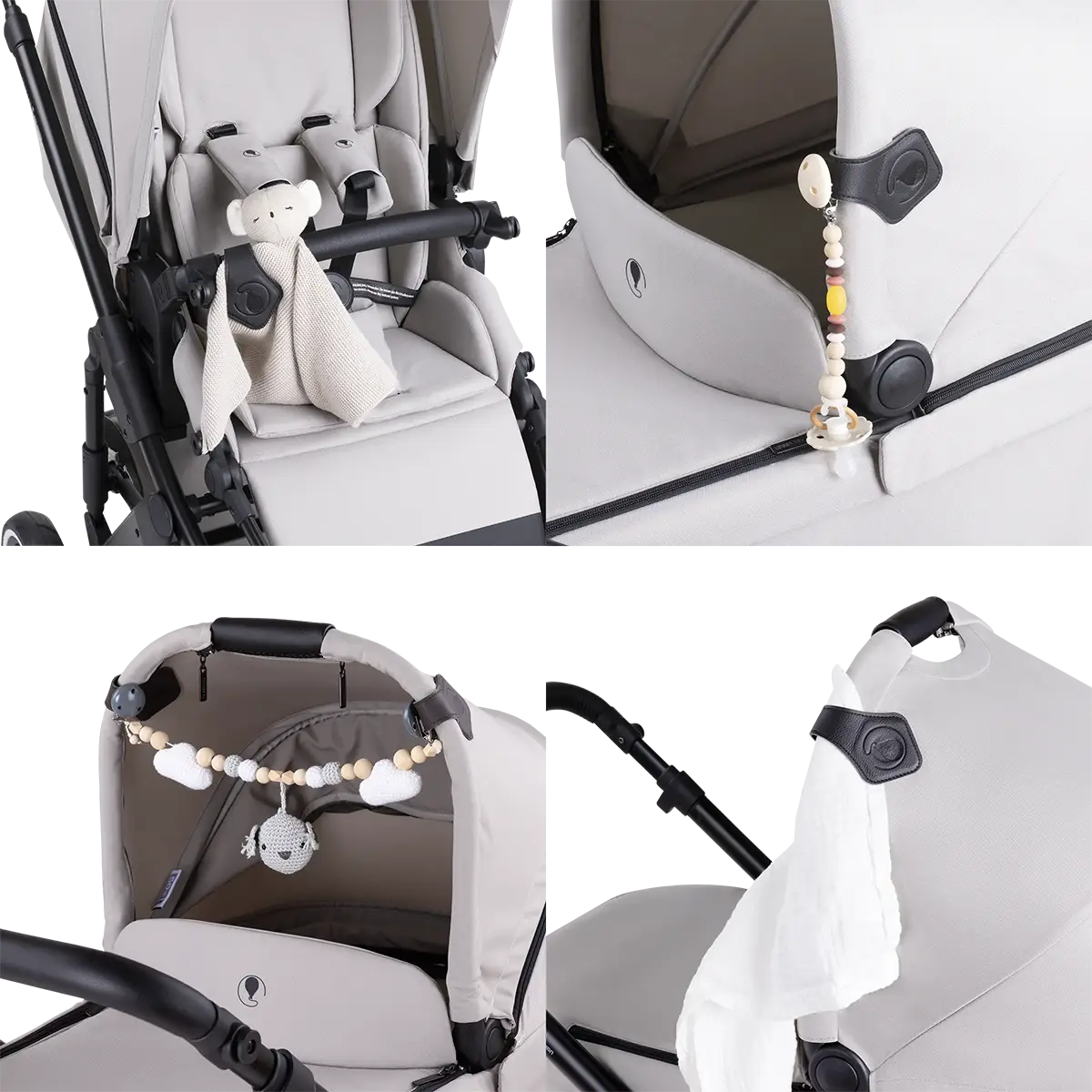 Einfaches Anbringen von Accessoires