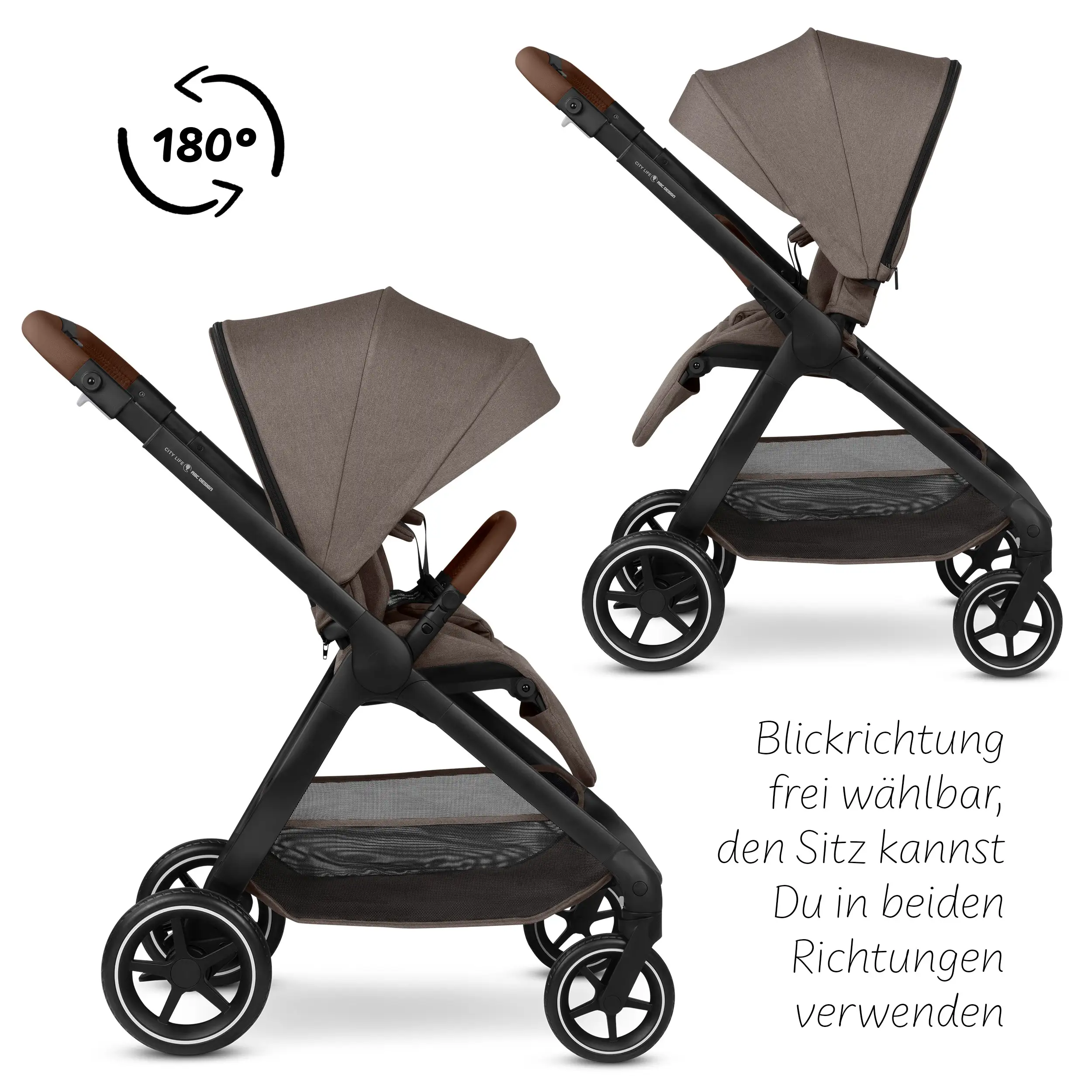 3in1-Kinderwagen-Set City Life - Nature