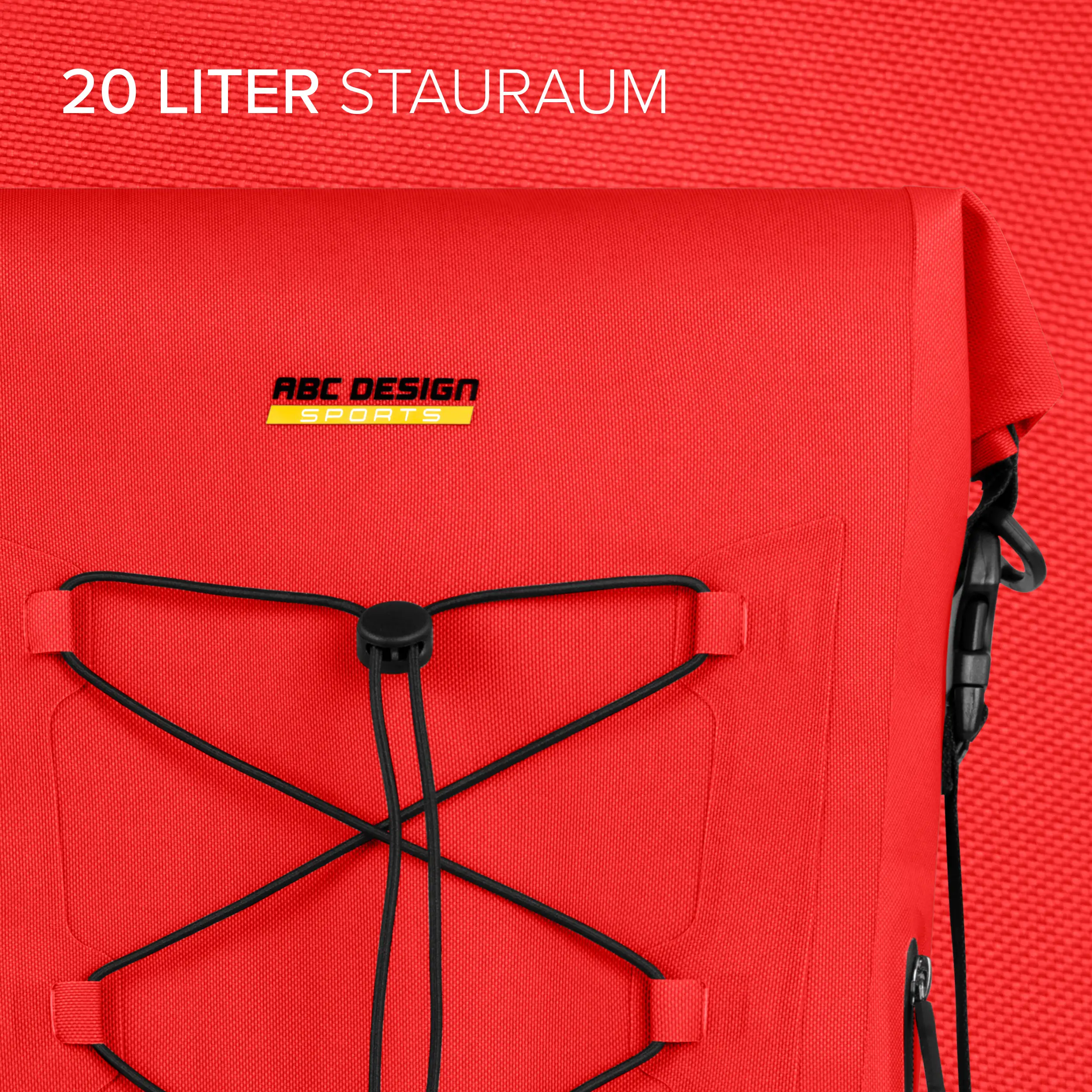 Satteltasche Sion 20L für Kinderwagen Fahrradanhänger & Alltag - Mango