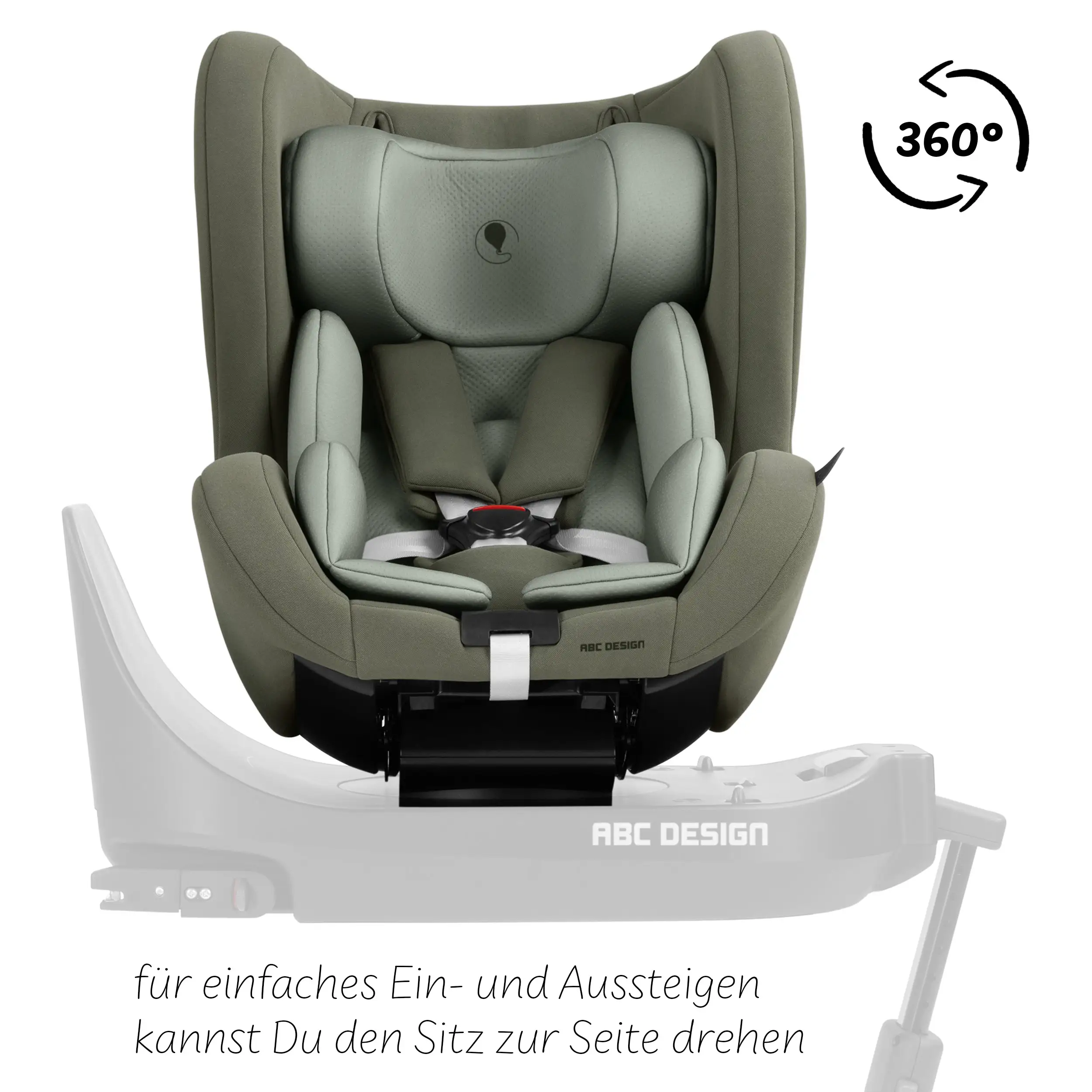 Seggiolino auto Lily i-Size incl. base ISOFIX girevole Root - Sage